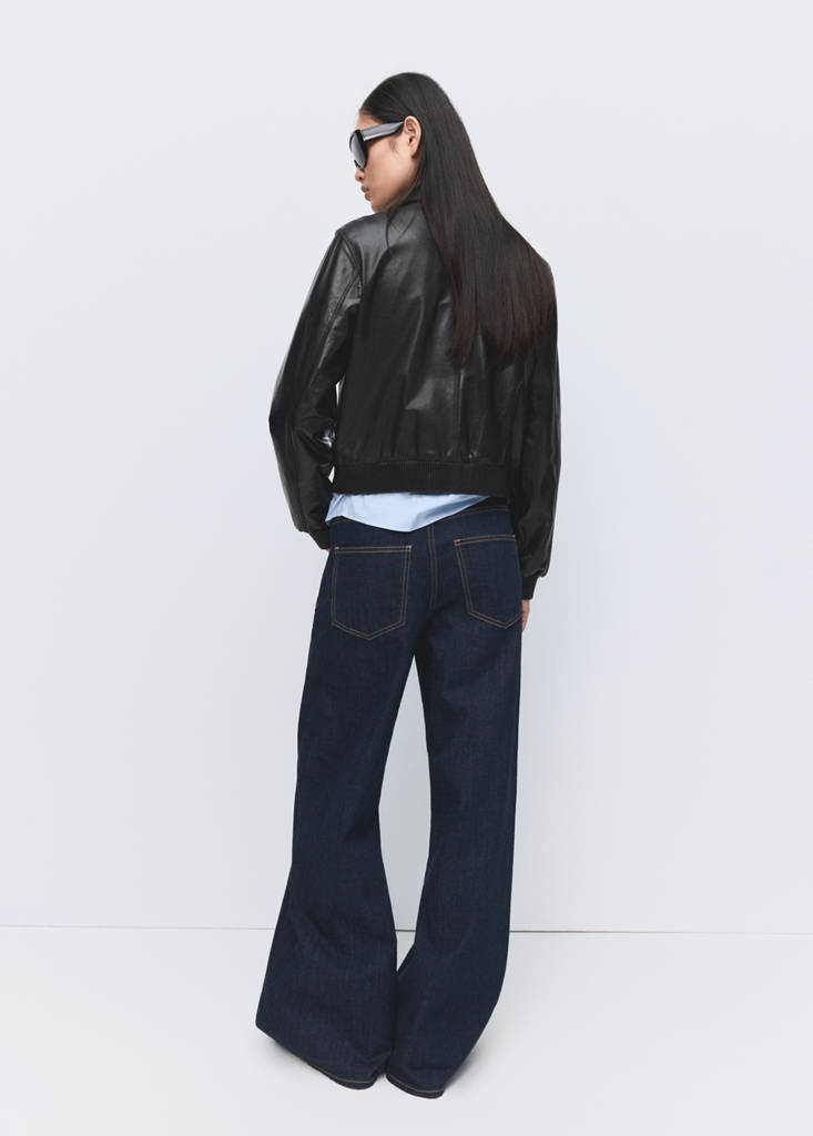 Low-rise wideleg jeans — Open Blue