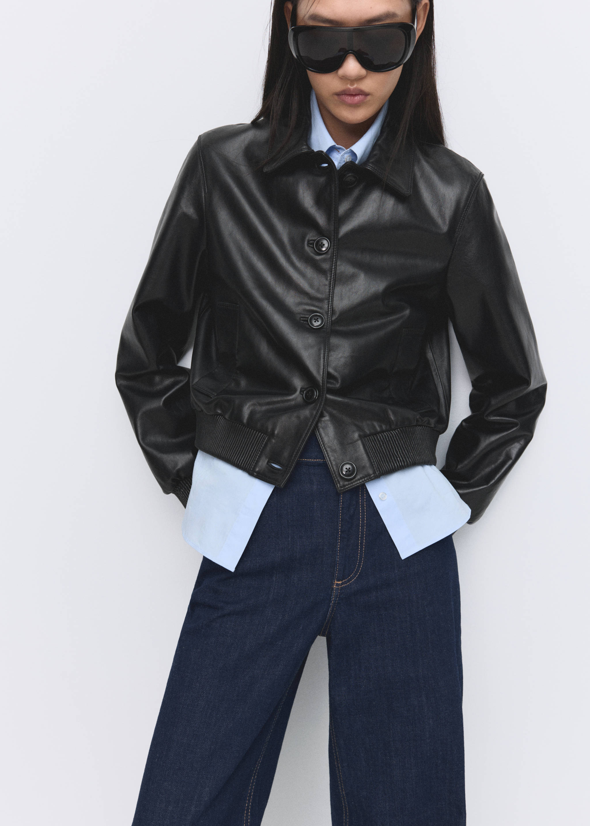 Low-rise wideleg jeans - Details of the article 4