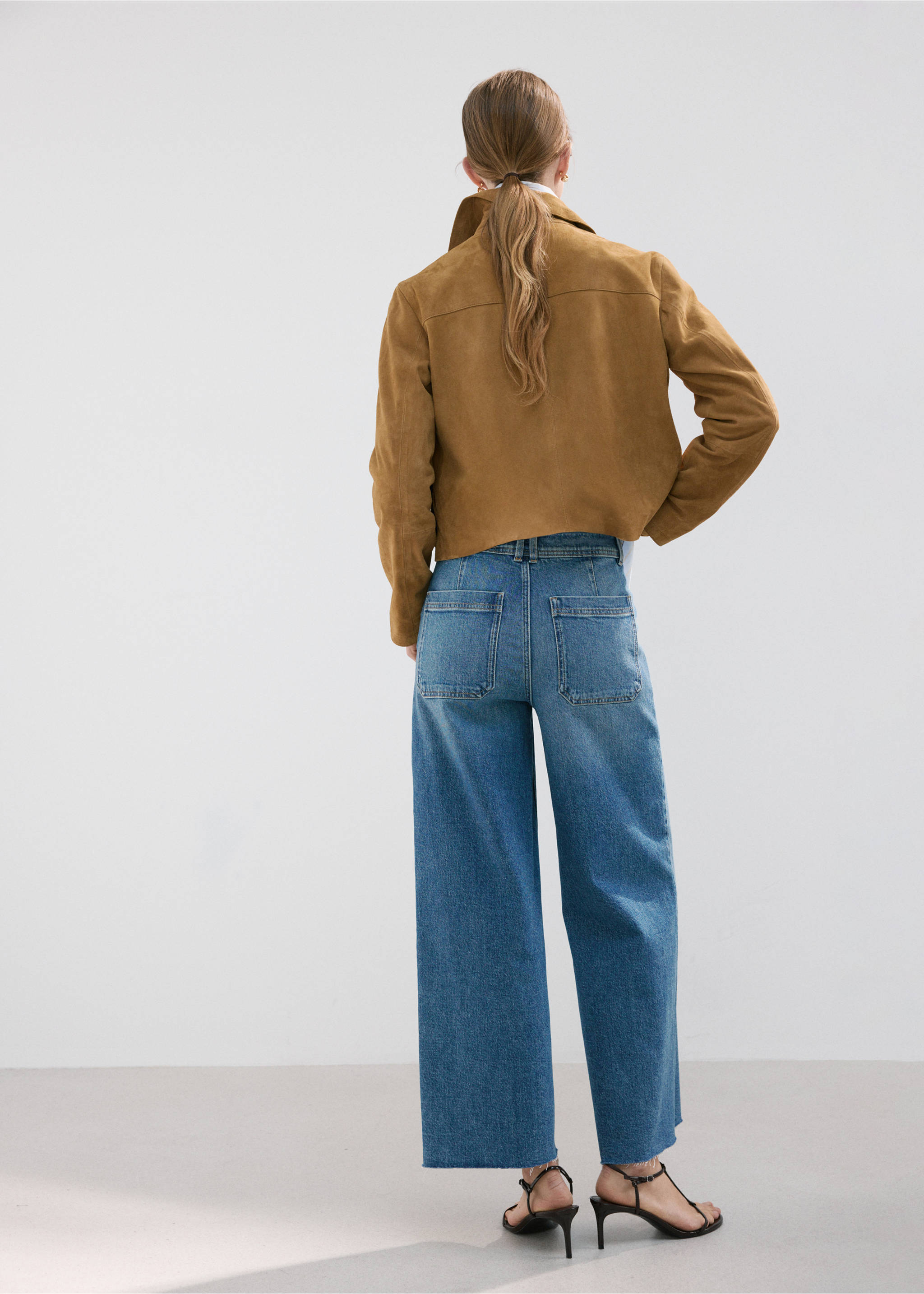 Catherin高腰牛仔裤 - null, 中蓝色. Ref: 27041231-00.