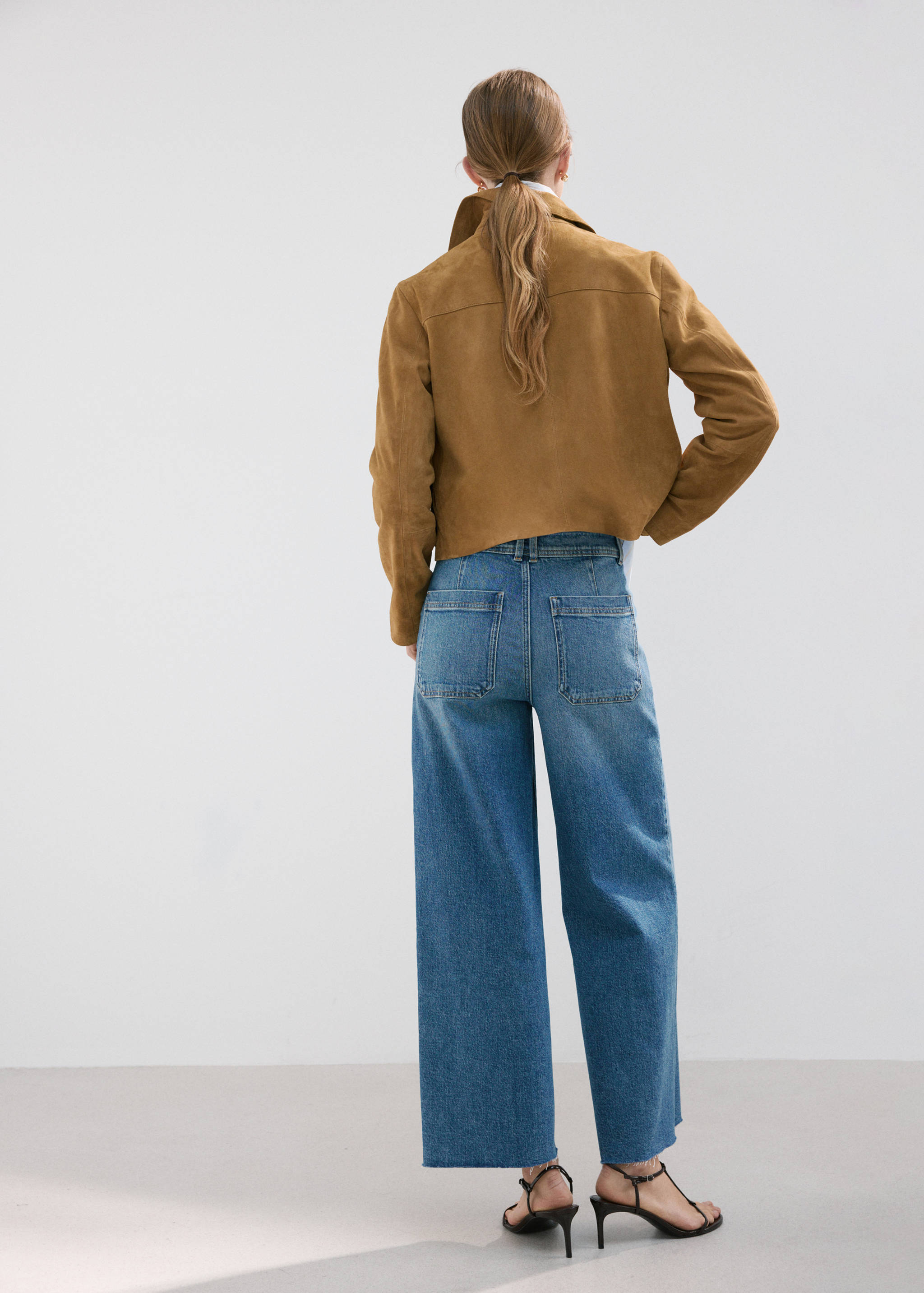 Jean style jupe-culotte Catherin taille haute - Verso de l’article