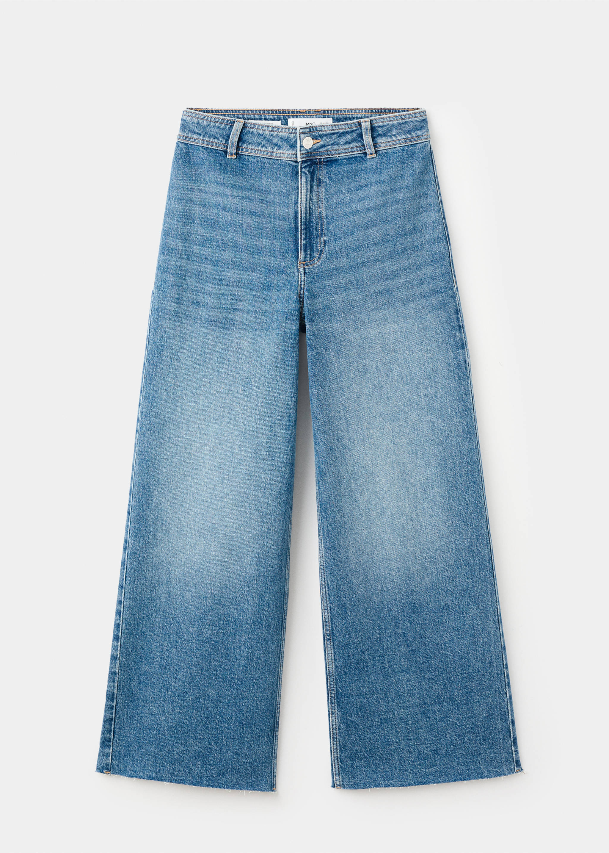 Catherin culotte high-rise jeans - Article without model, Medium Blue. Ref: 27041231-00.