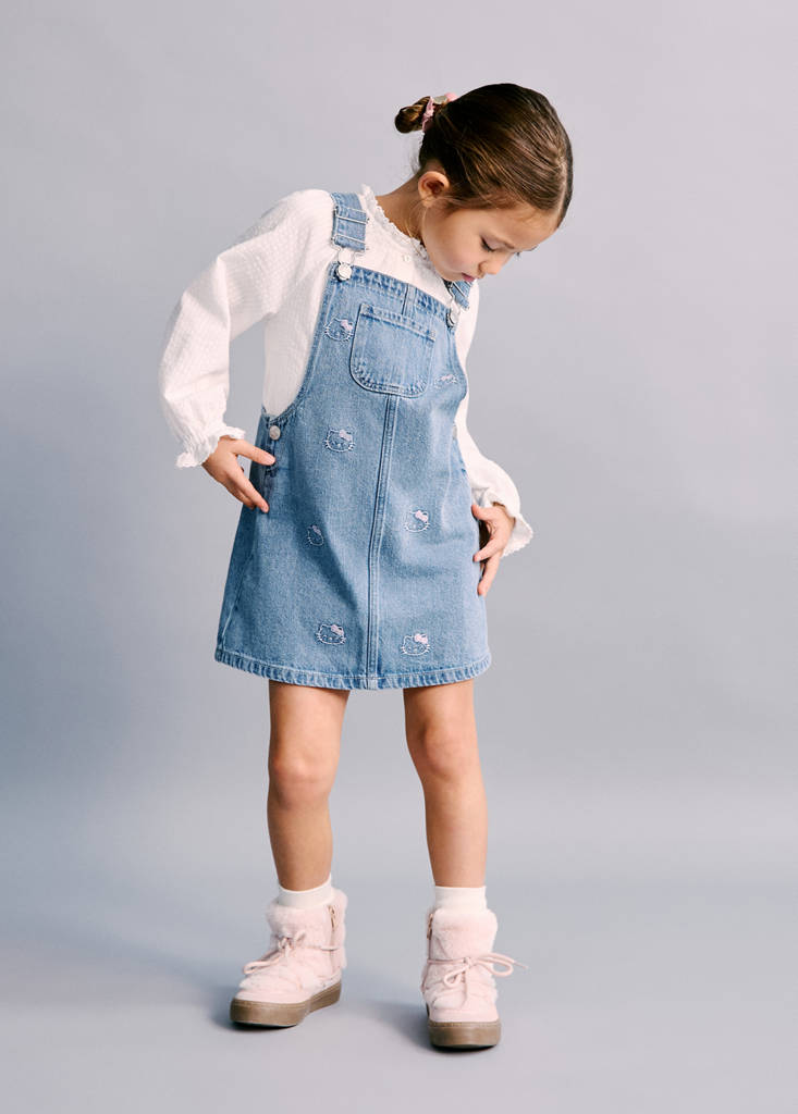 Hello Kitty pinafore dress — Light Blue