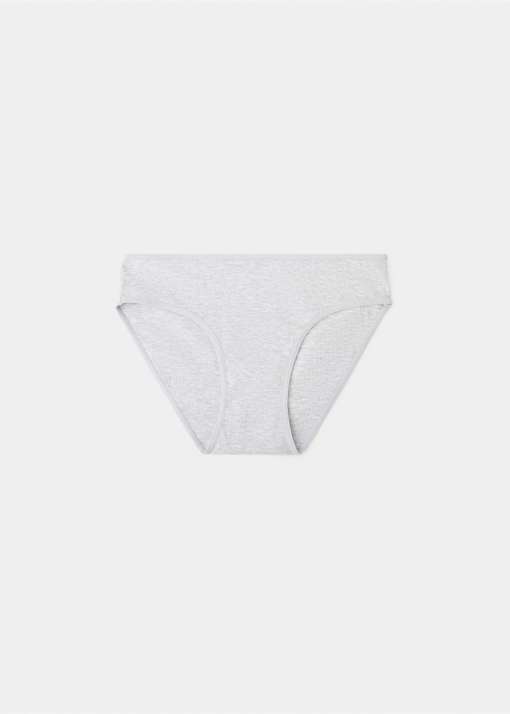 3 pack essential panty - Reverse of the article, Light Heather Grey. Ref: 27041233-00.