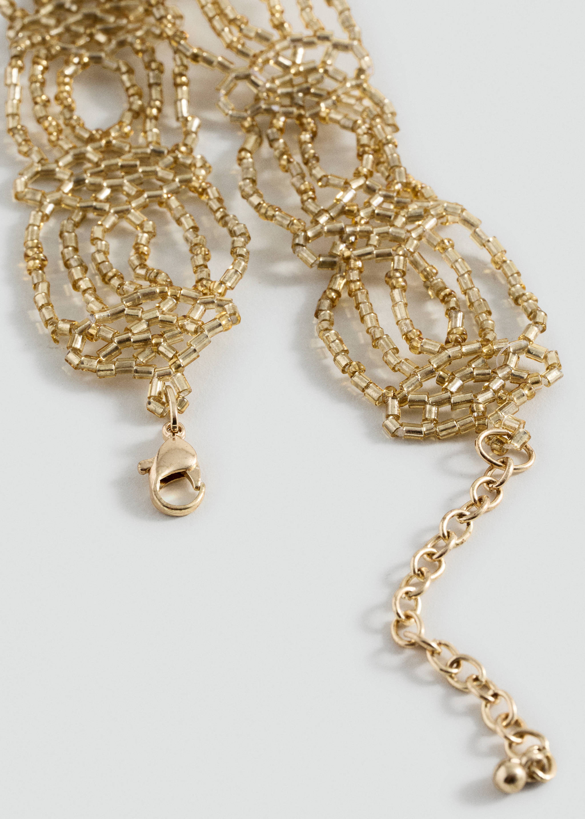 Choker malla abalorios - Plano medio