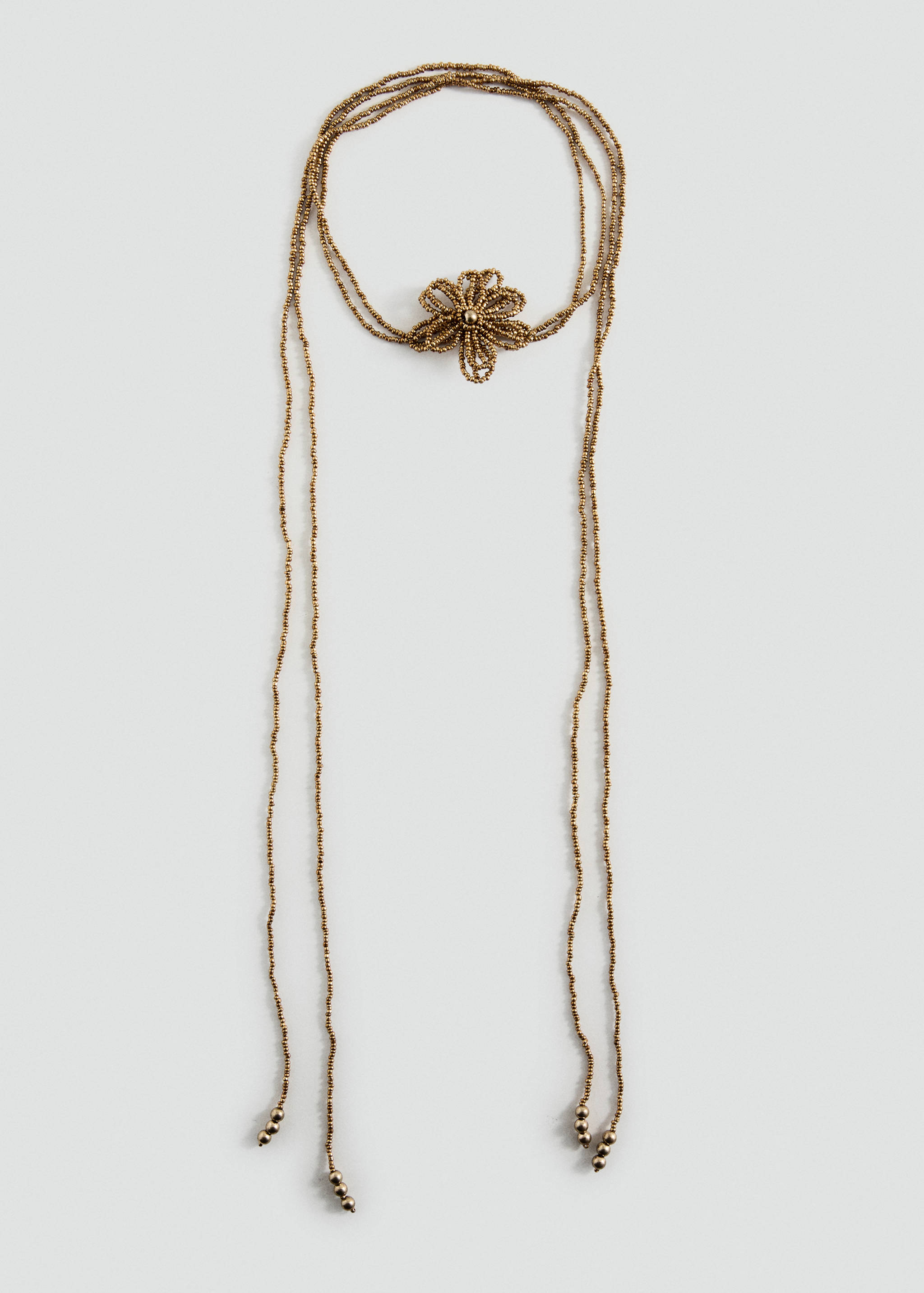 قلادة زهرة بخرزات - منتج دون نموذج