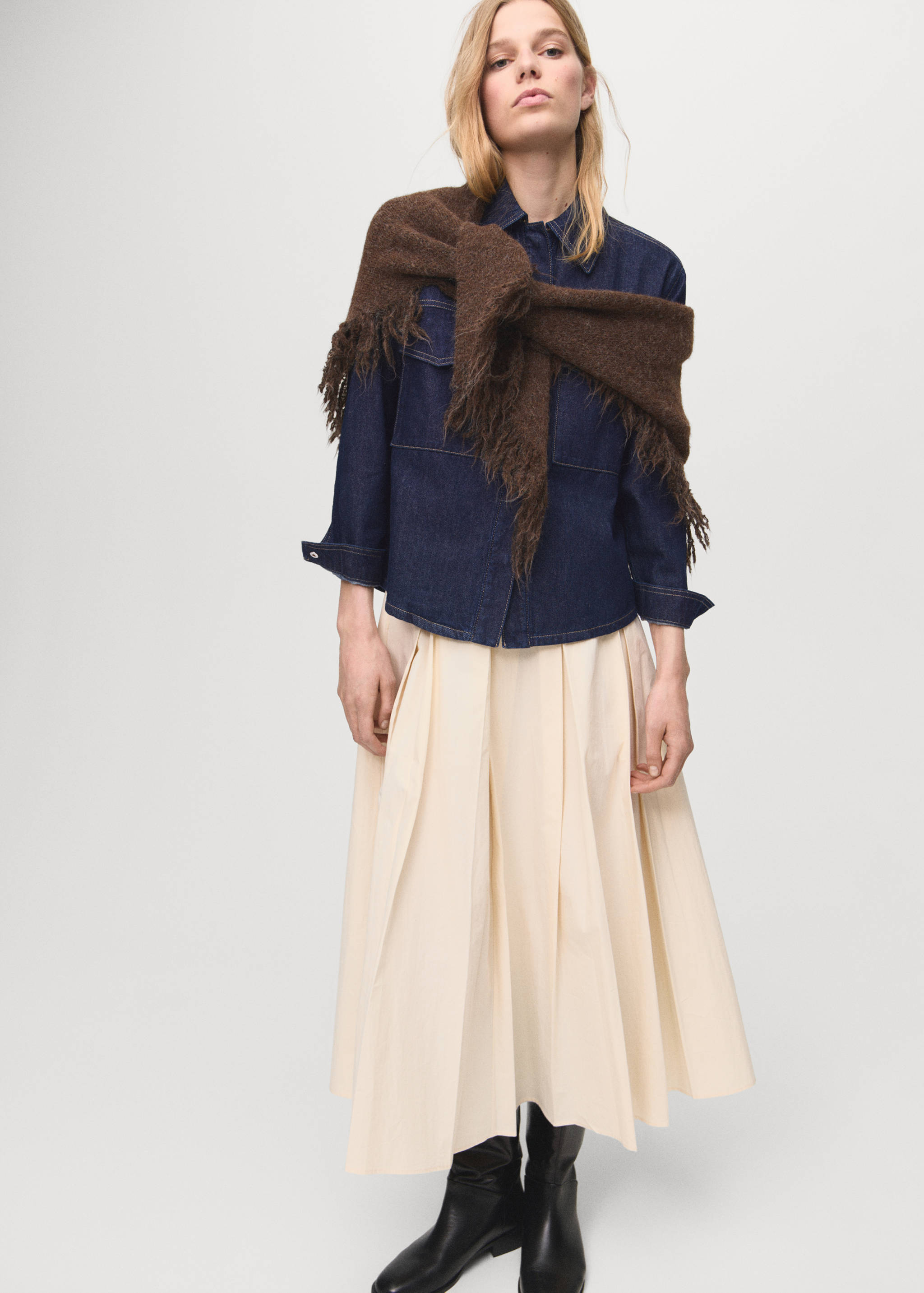 Camisa vaquera bolsillos solapa - Detalle del artículo 2