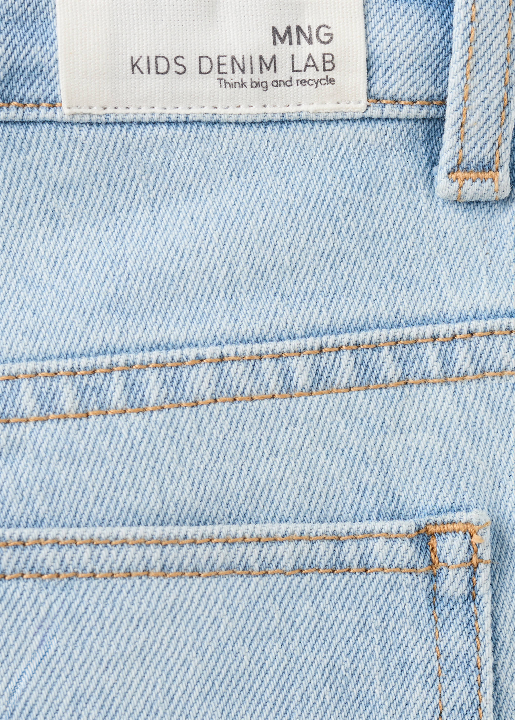 Jeans rectos bajo vuelto - Detalle del artículo 0