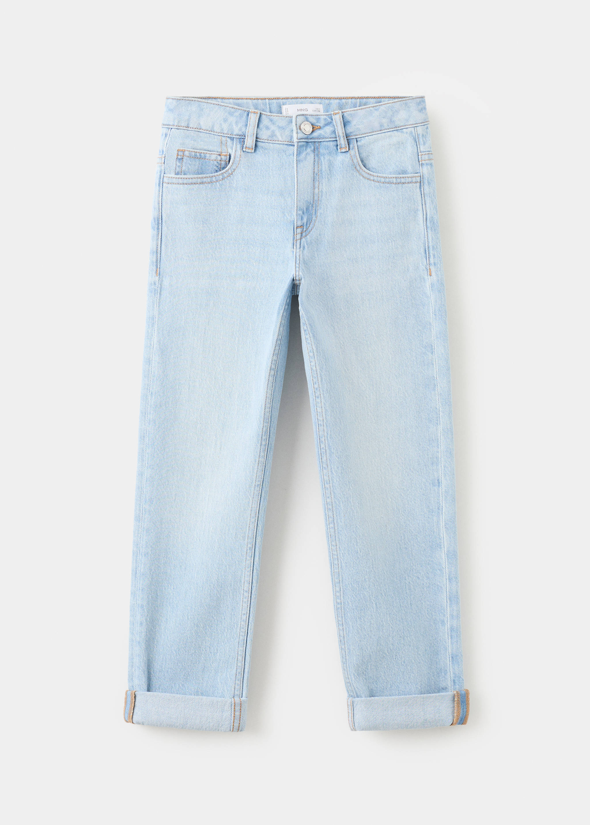 Jeans rectos bajo vuelto - Artículo sin modelo