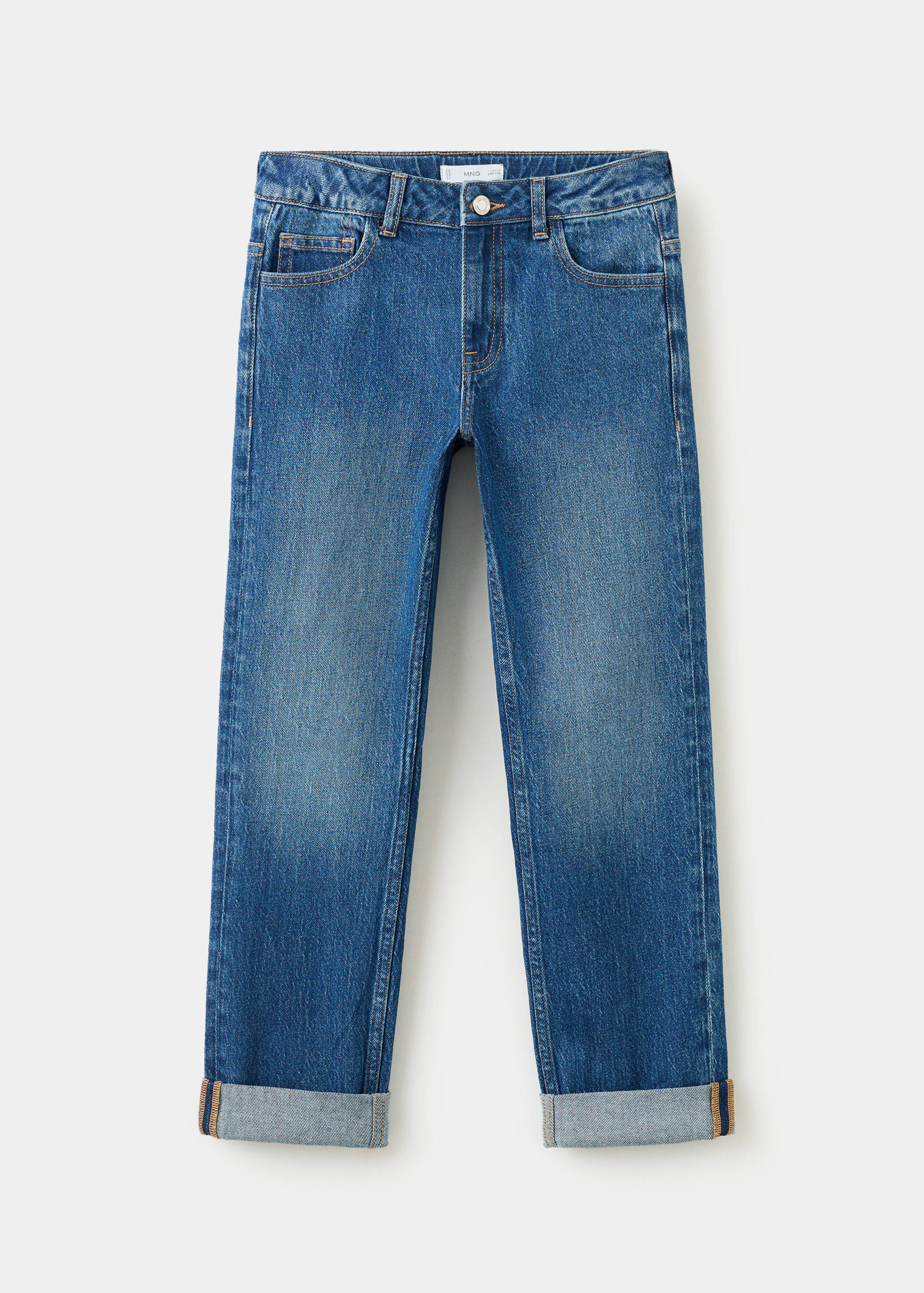 Jeans rectos bajo vuelto - Artículo sin modelo