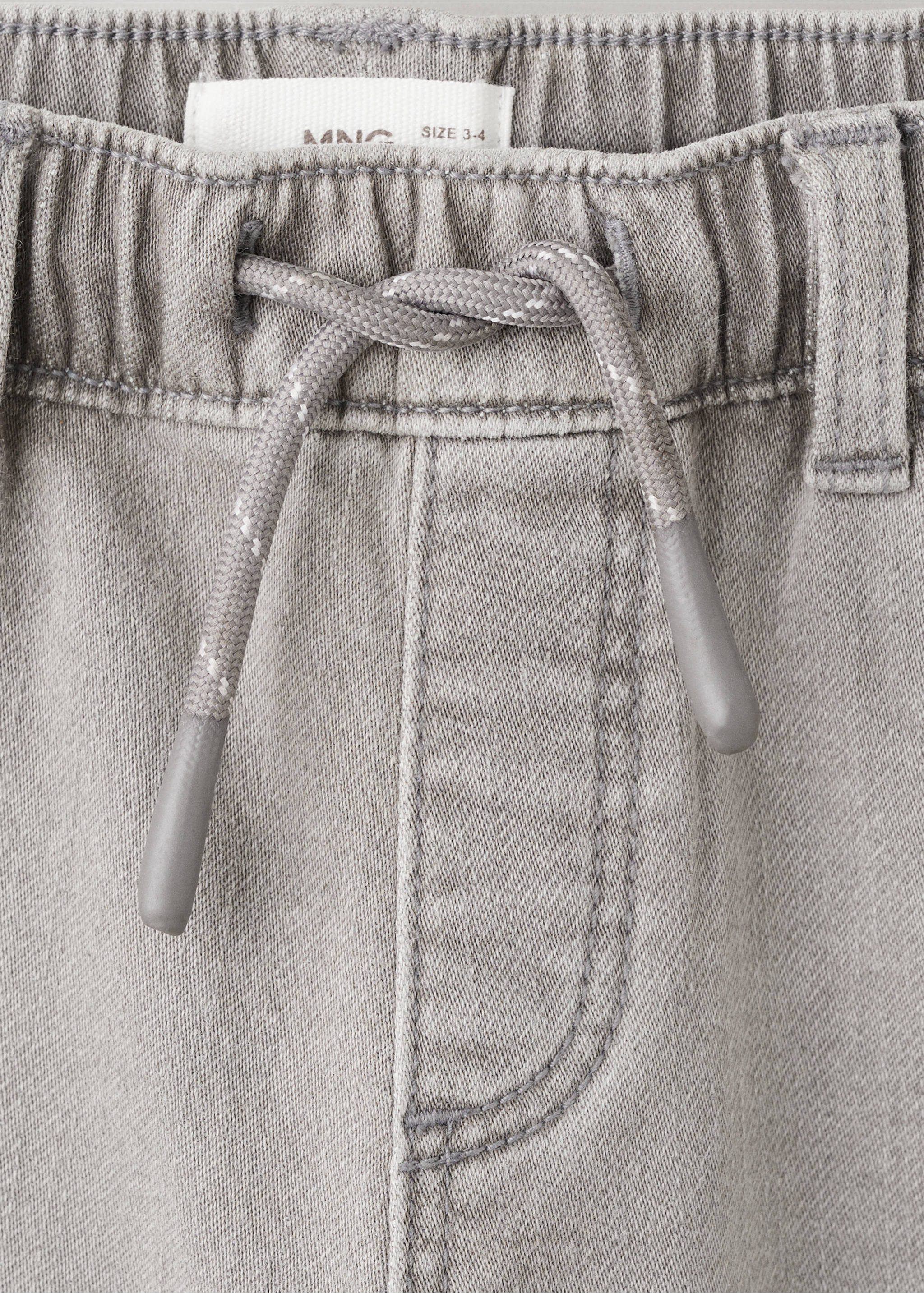 Jeans slim fit cordón - Detalle del artículo 8, Gris. Ref: 27041241-00.