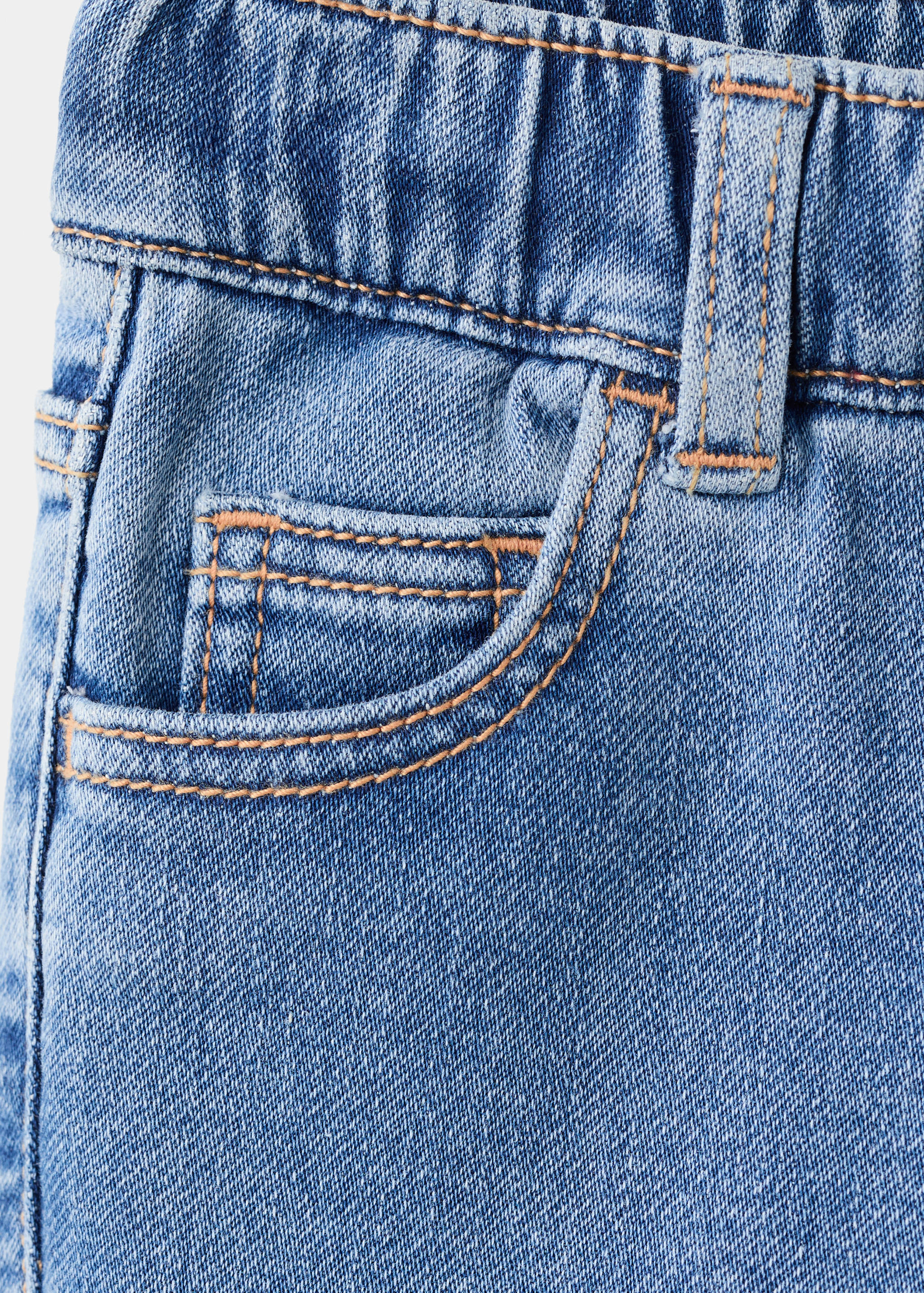 Slim fit jeans with cord drawstring - Details of the article 0