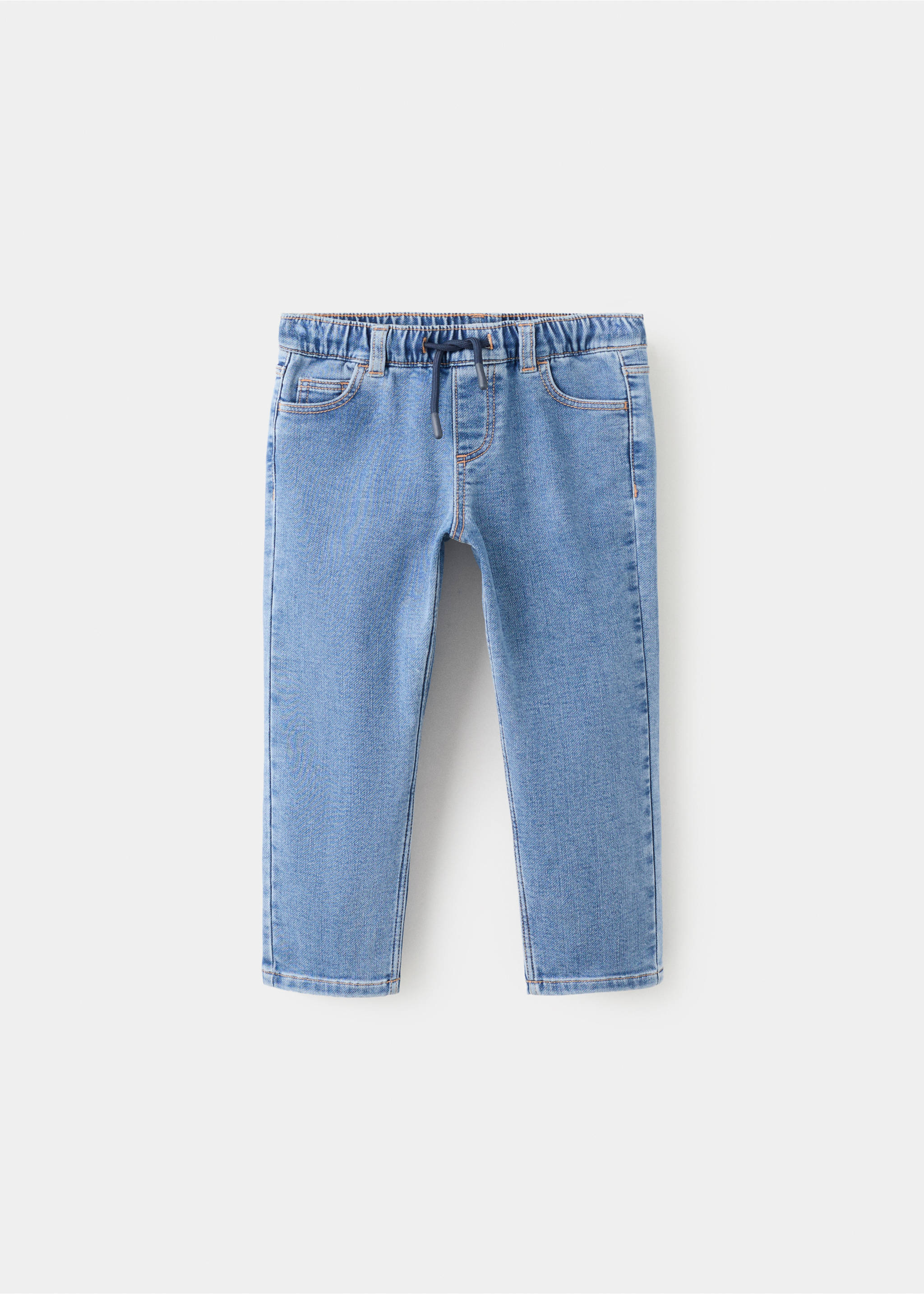 Jeans slim fit cordón - Artículo sin modelo, Azul medio. Ref: 27041241-00.