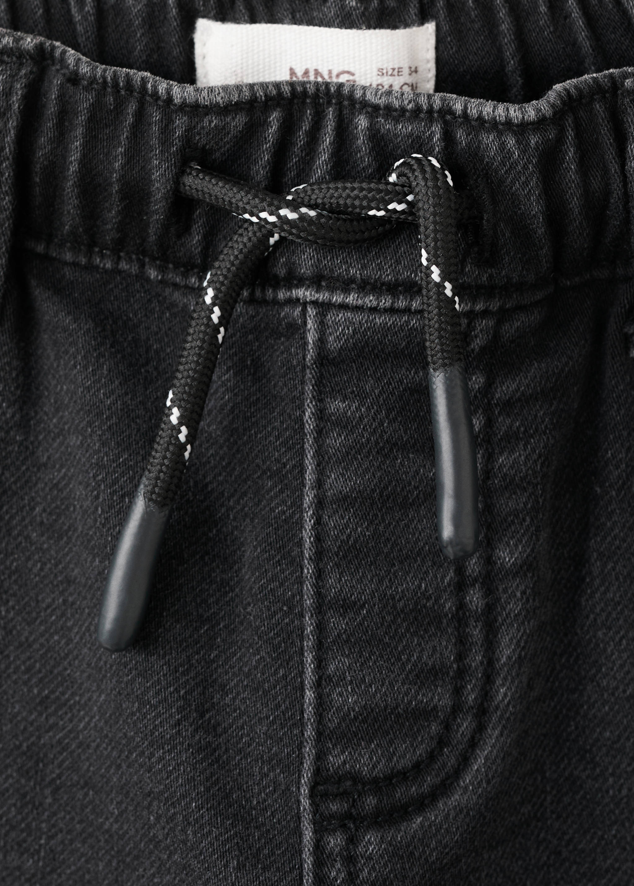 Slim fit jeans with cord drawstring - Details of the article 8