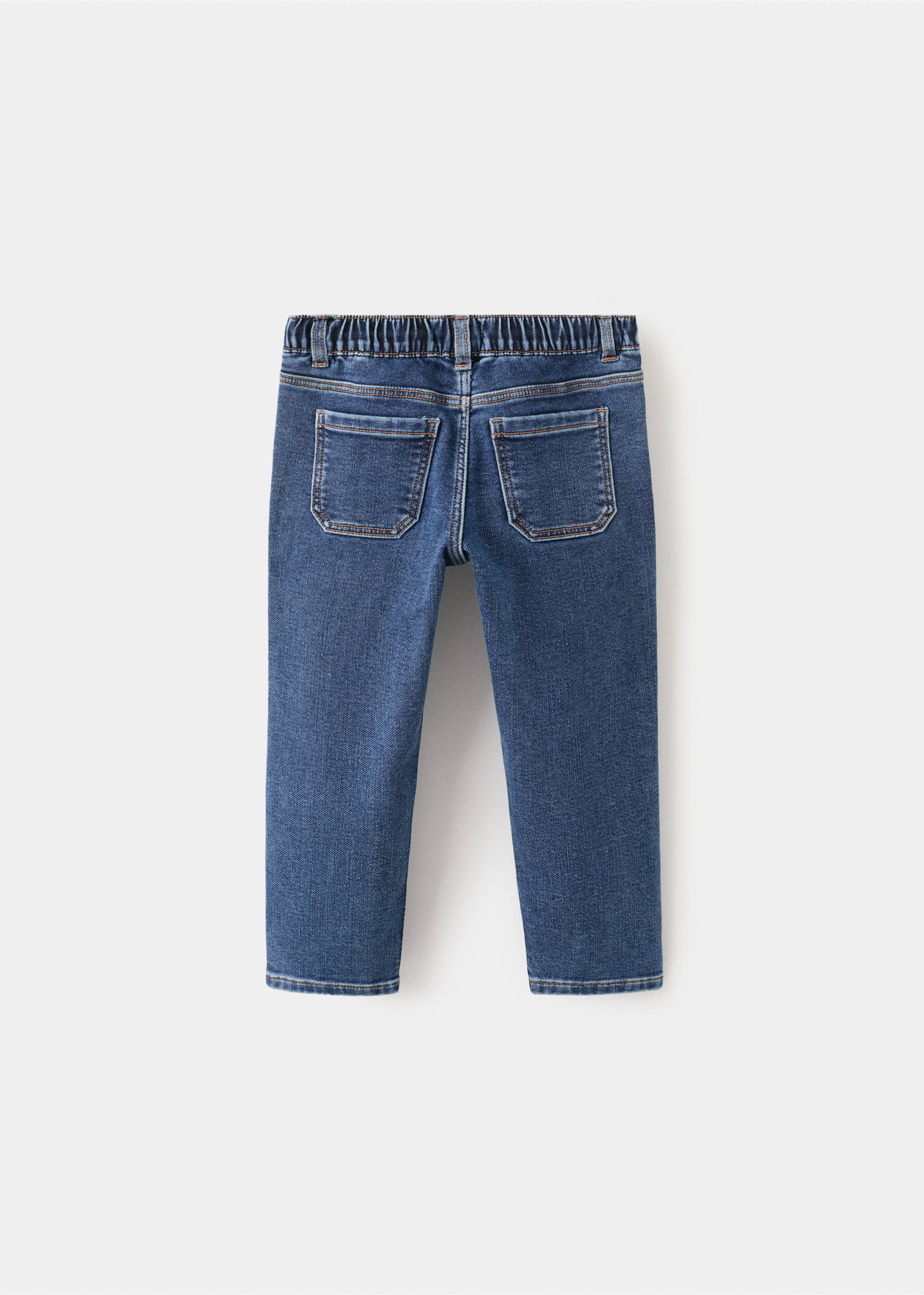 Jeans slim fit cordón - Reverso del artículo, Azul oscuro. Ref: 27041241-00.