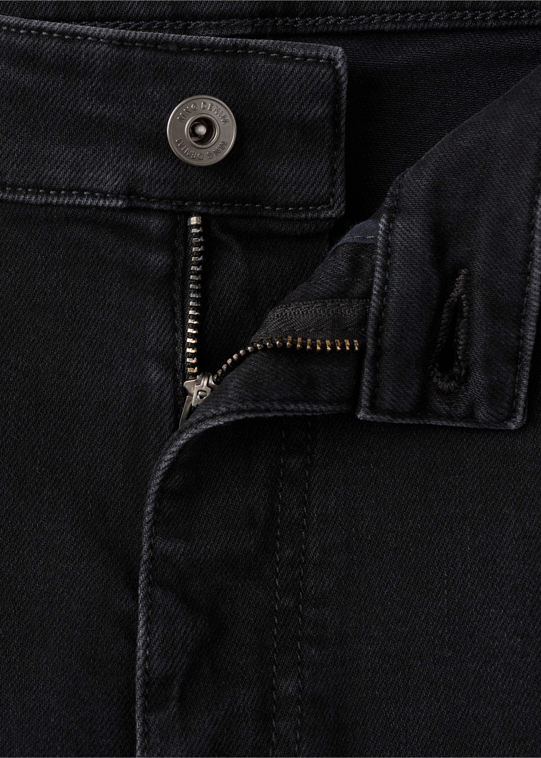 Jude skinny-fit jeans - Details of the article 8, Black denim. Ref: 27041243-00.