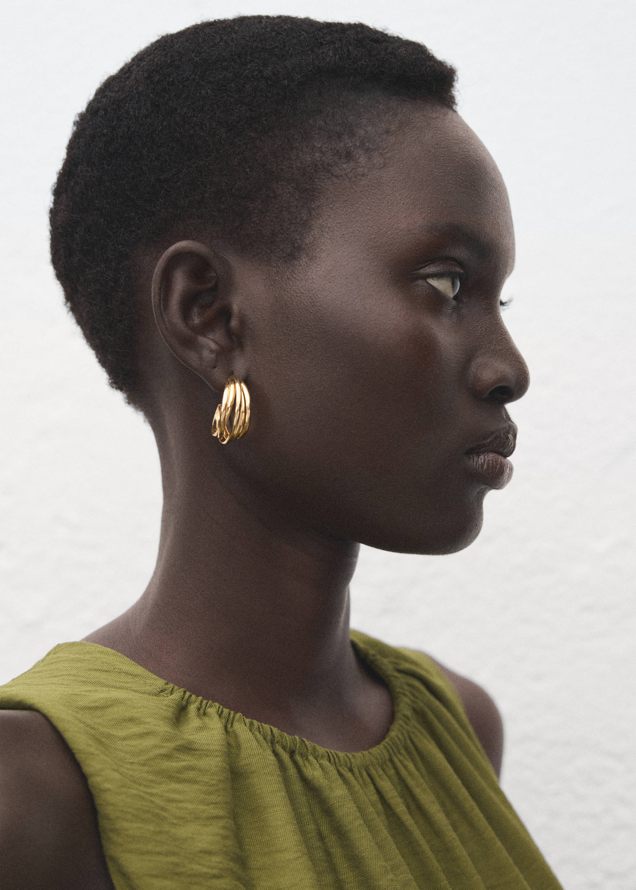 Šaty cut out s efektem pomačkaného vzhledu - Detail zboží 1