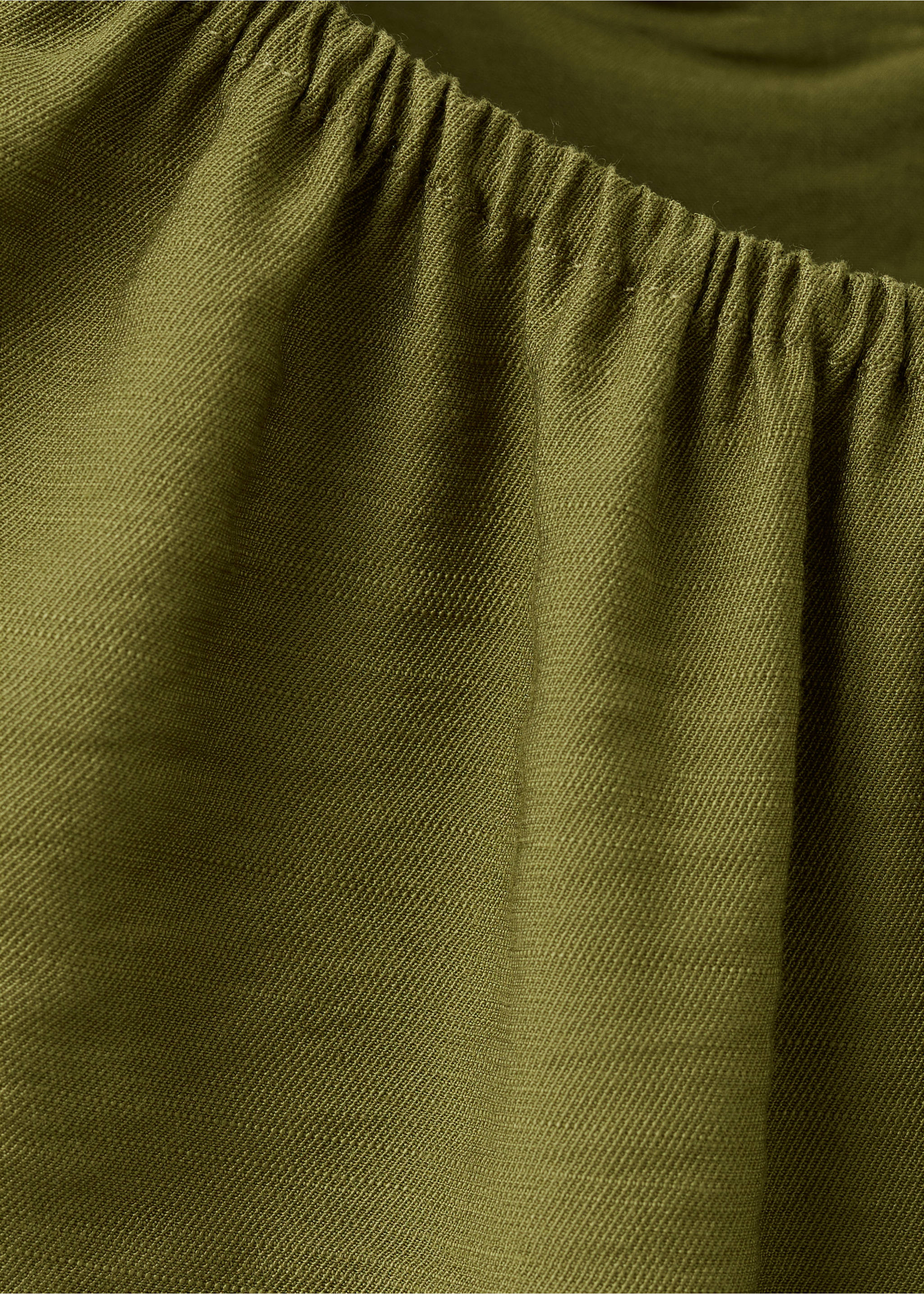 Crinkled-effect dress with cut-out - Details of the article 0, Pastel Green. Ref: 27041244-00.
