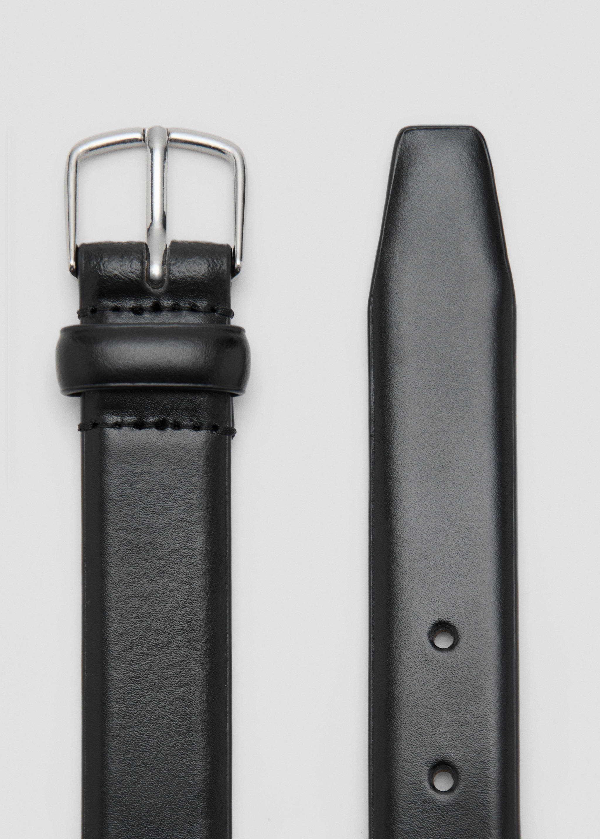 Buckle leather belt - Details of the article 1