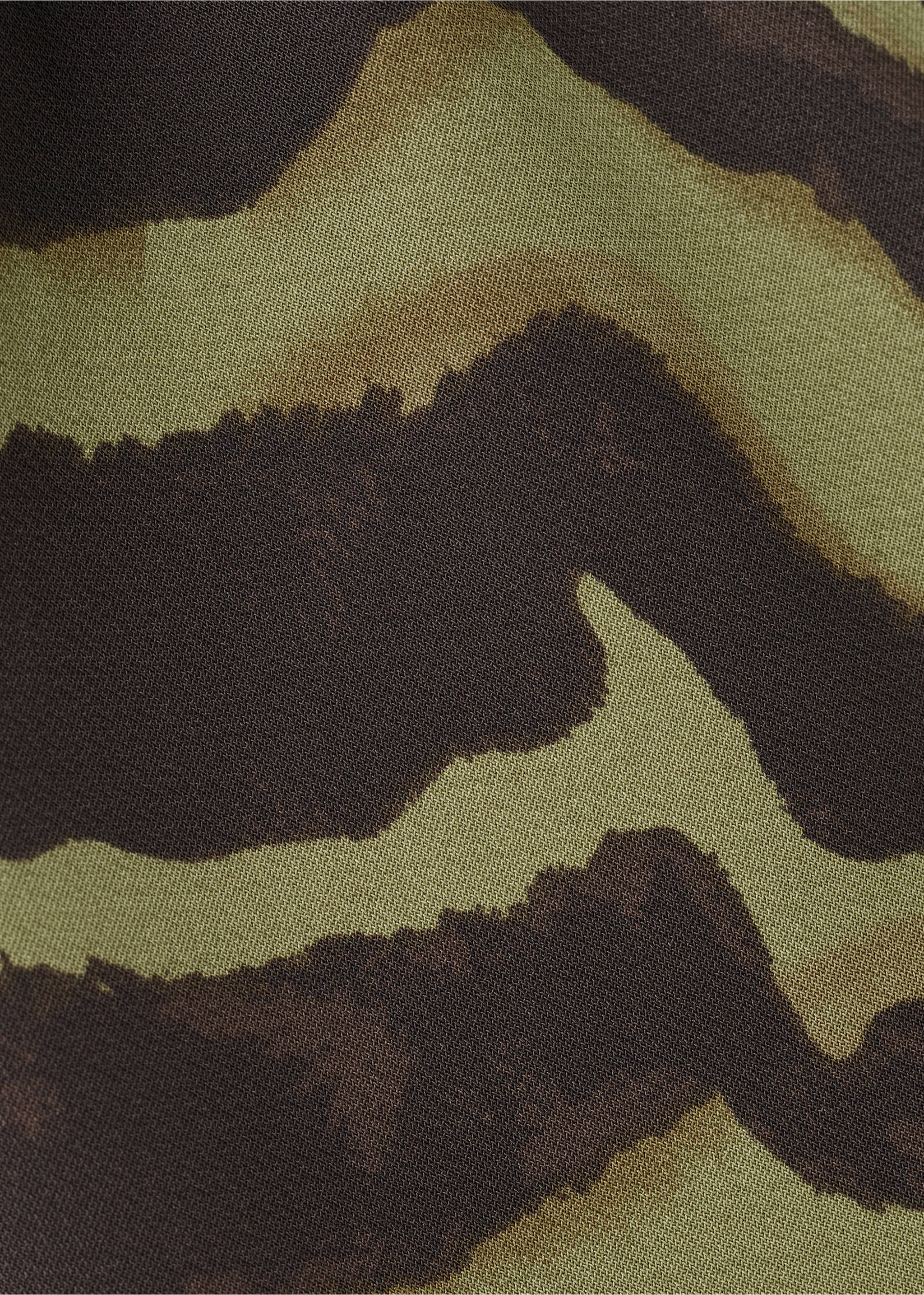 Asymetrické šaty s potiskem - Detail zboží 0, Zelená. Ref: 27041248-00.