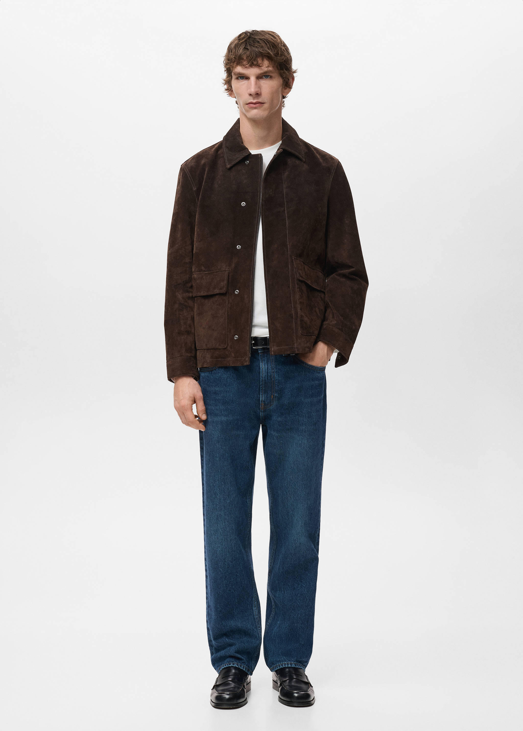 Jean Moby straight-fit délavé foncé - Plan général