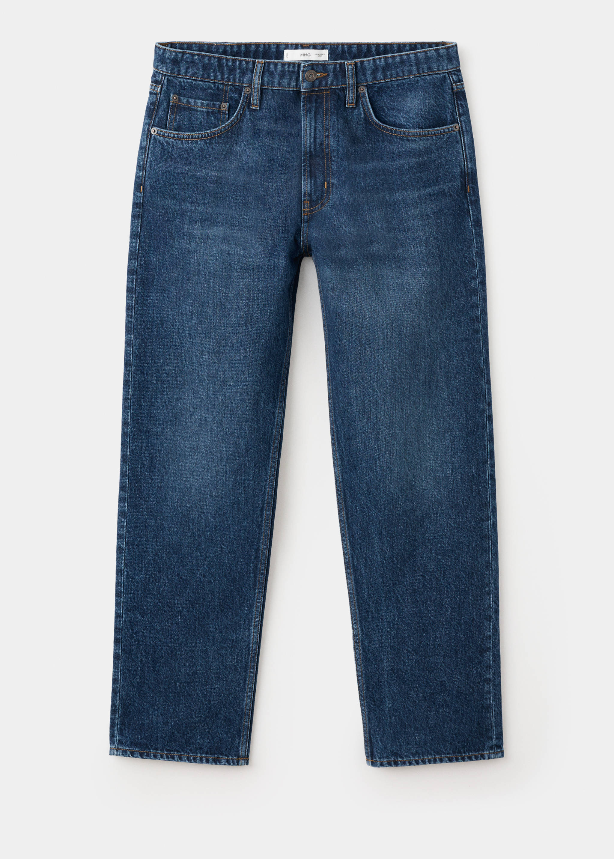 Jean Moby straight-fit délavé foncé - Article sans modèle