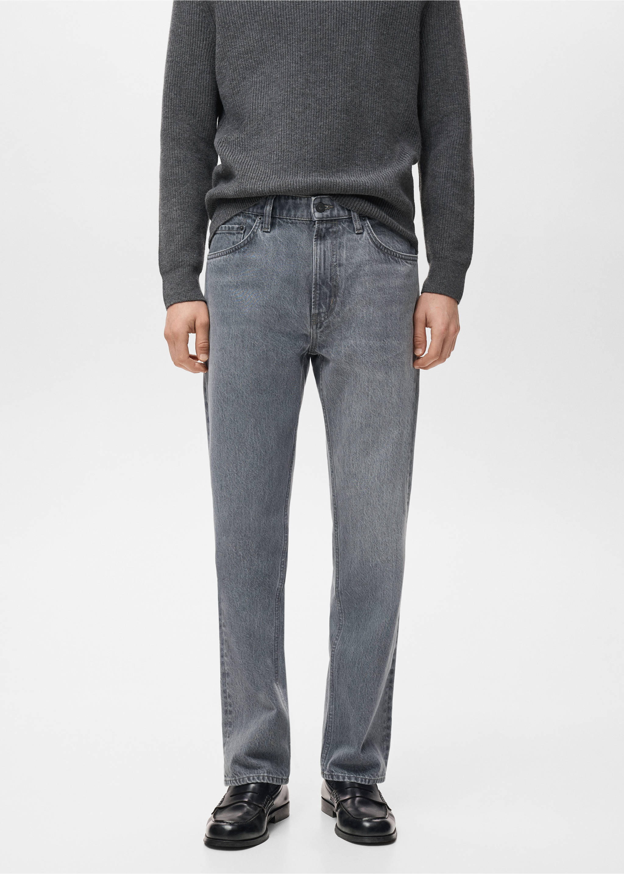 Джинсы Moby straight fit - Средний план, Джинсовый светло-серый. Ref: 27041250-00.