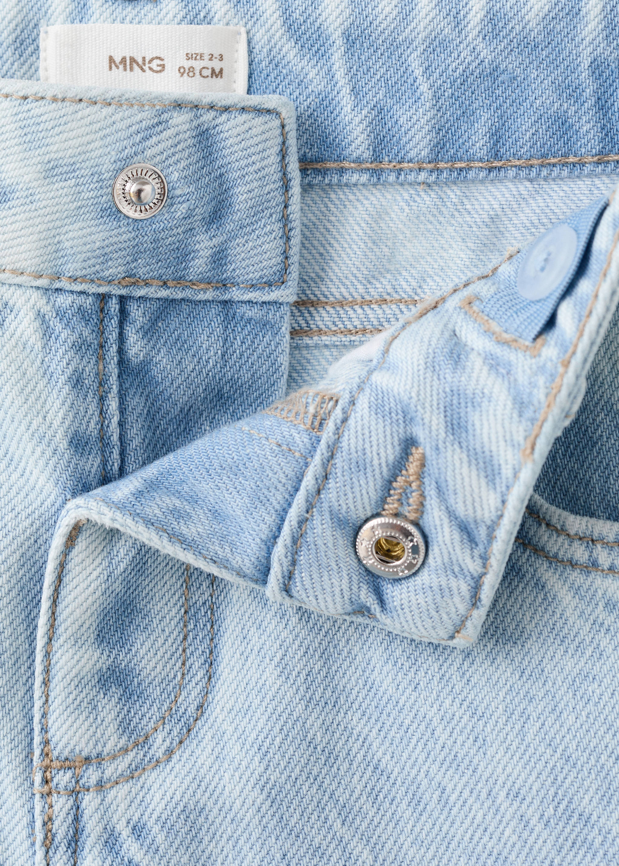Straight cotton jeans - Details of the article 8