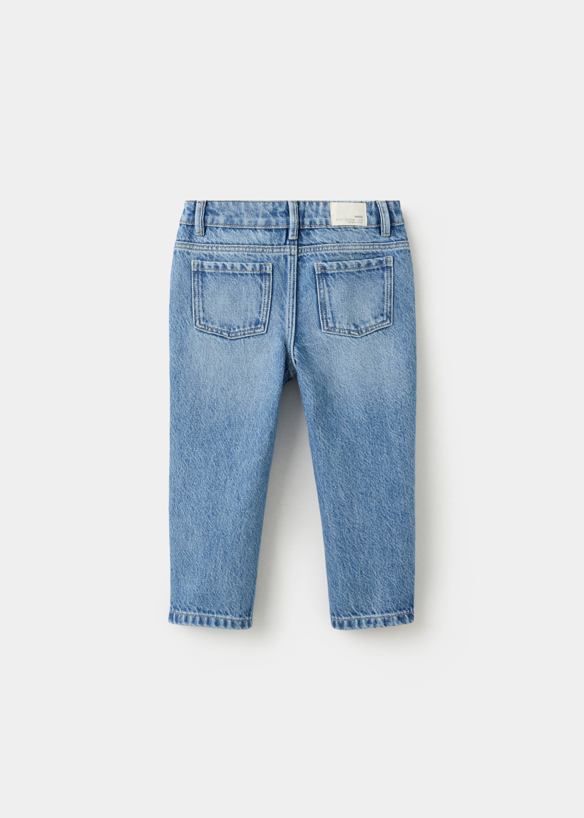 Jeans rectos algodón - Reverso del artículo