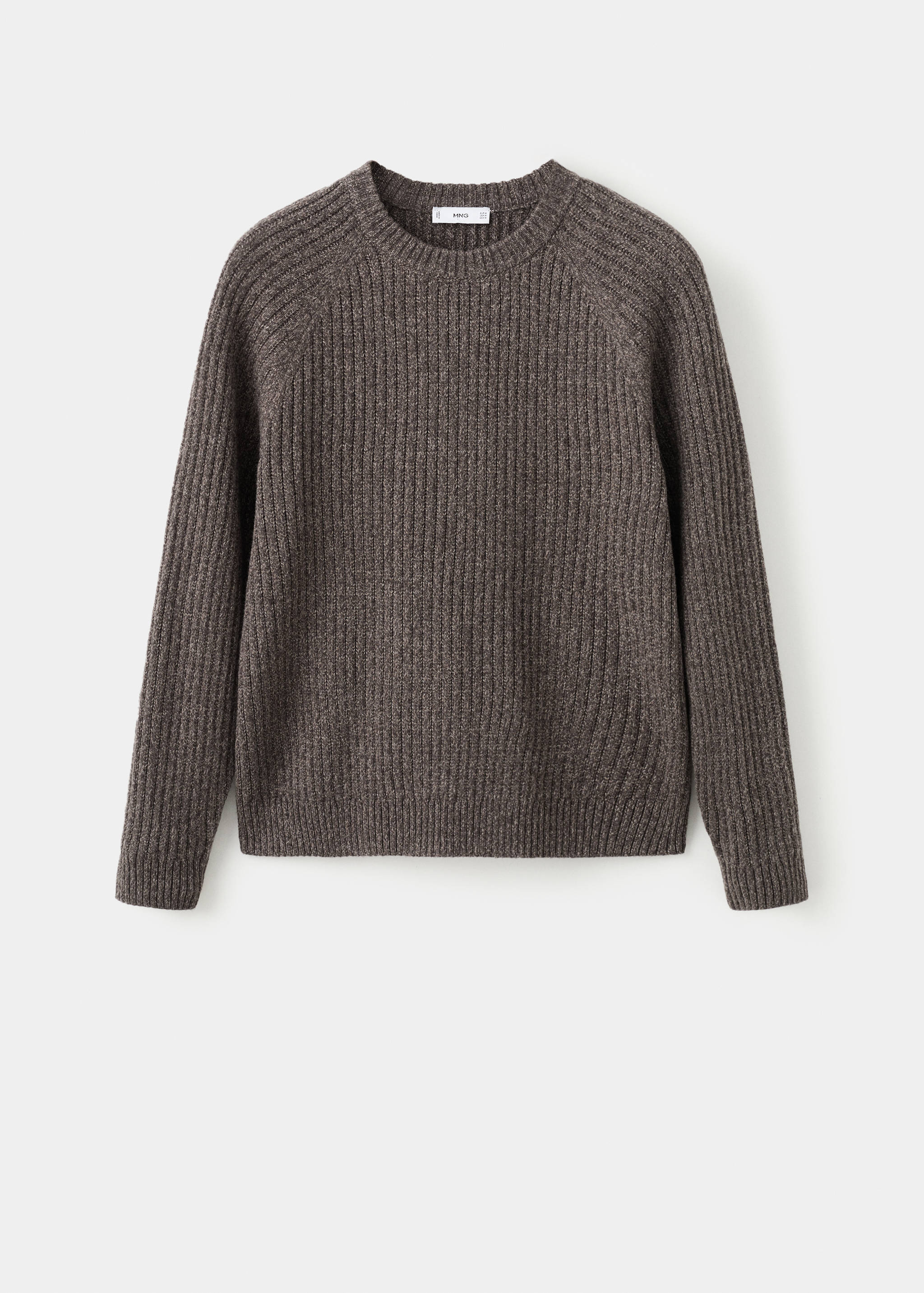 Jersey punto canalé mezcla lana - Artículo sin modelo