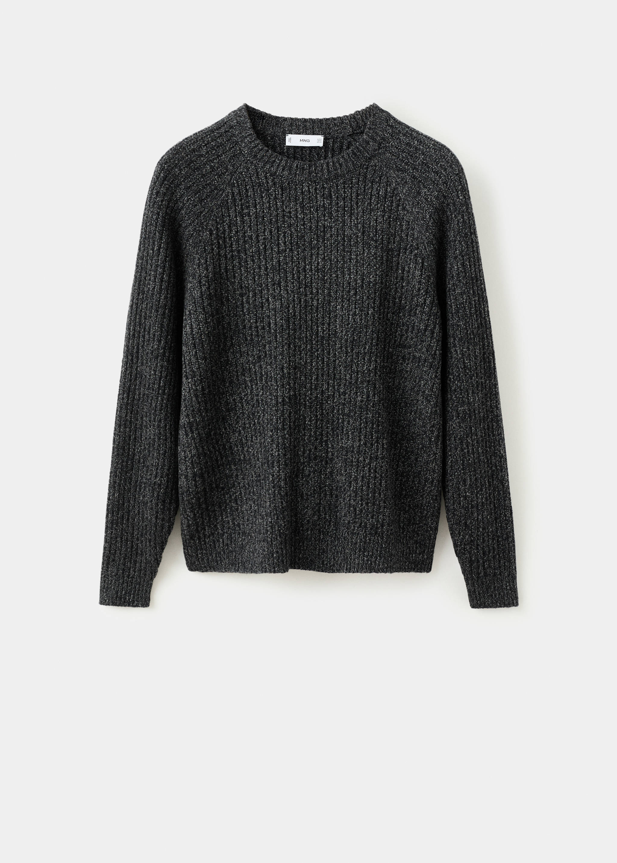 Wool-blend rib-knit sweater - Article without model