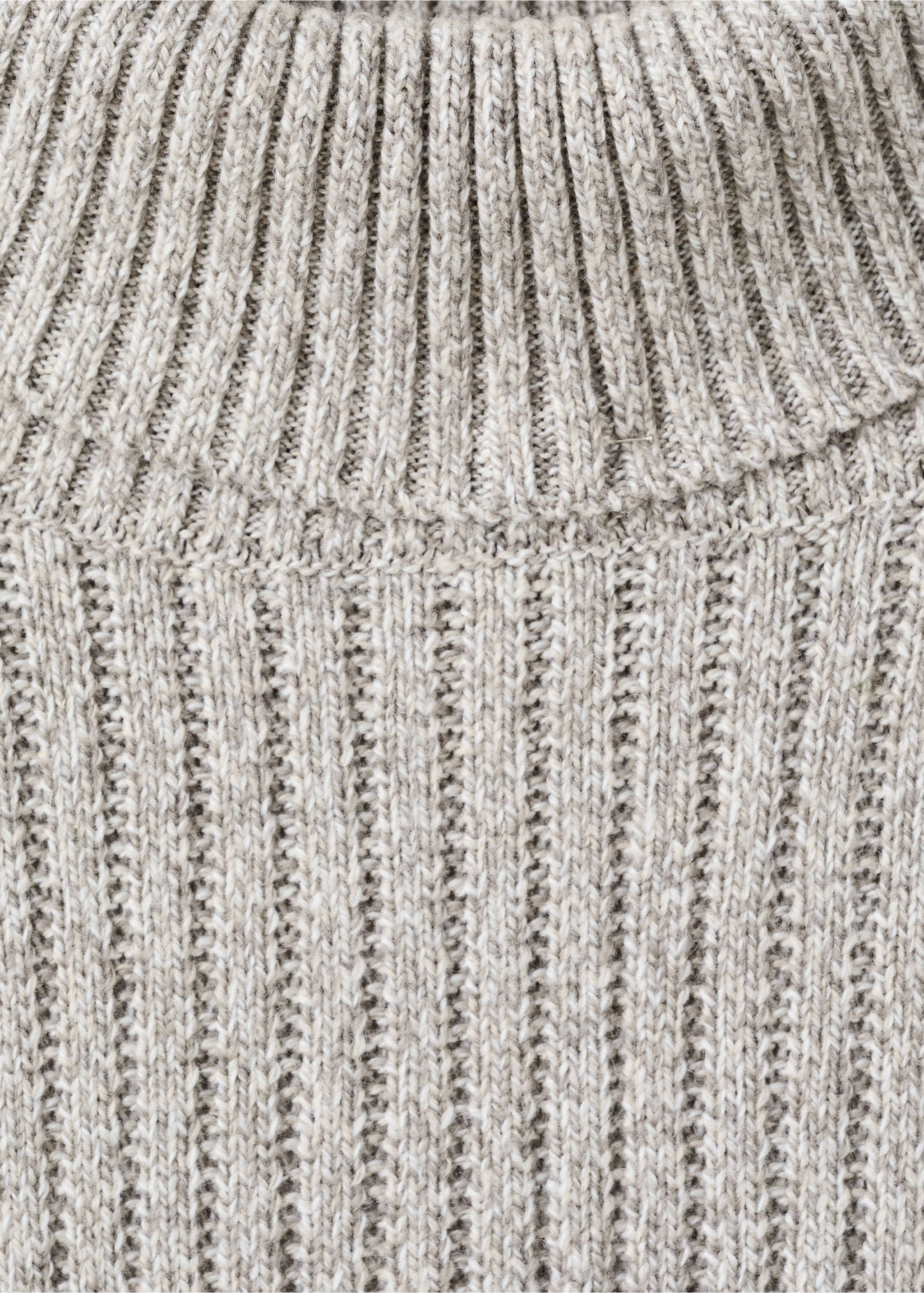 羊毛混纺高领毛衣 - null, 米黄色. Ref: 27041253-00.