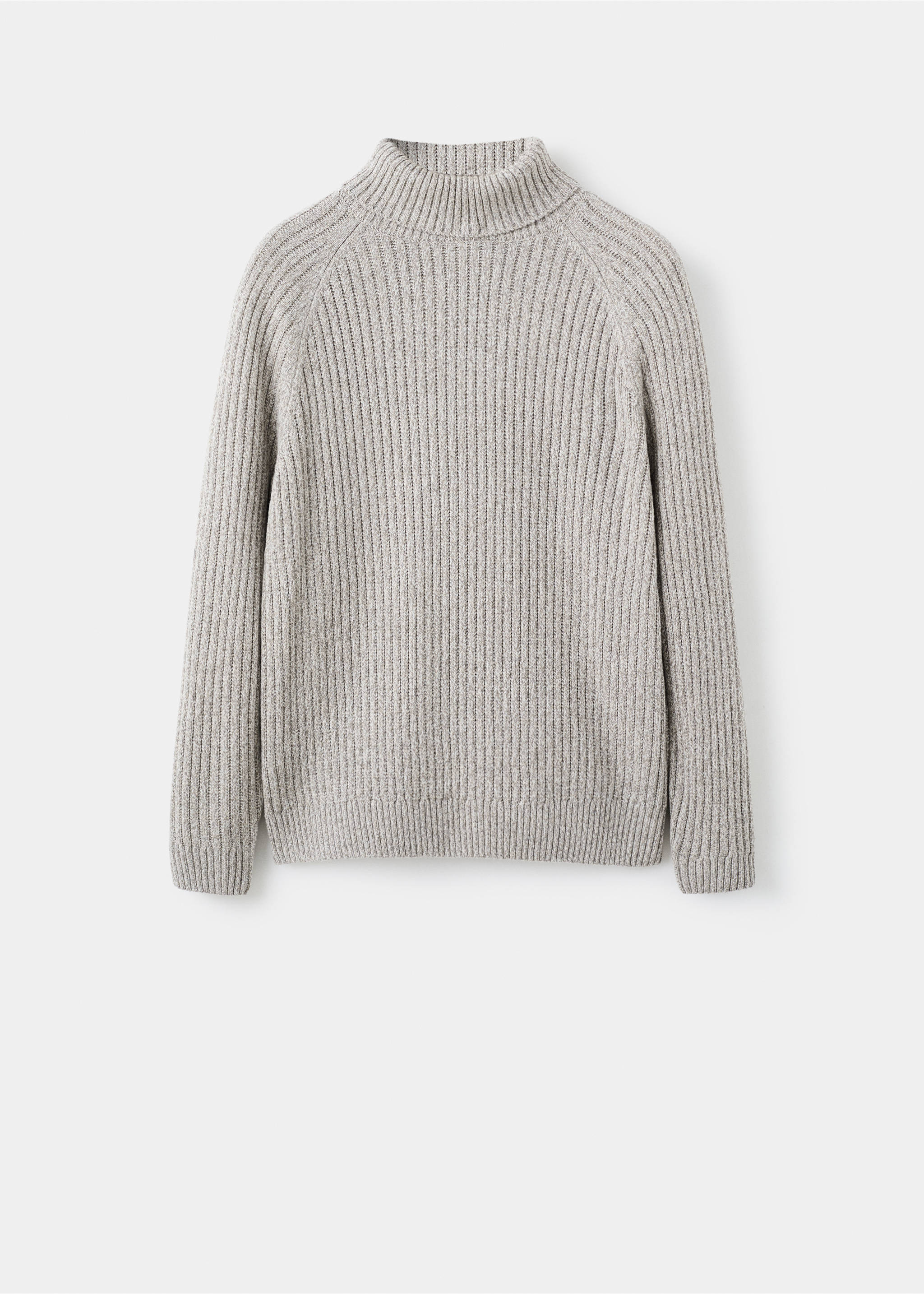 Wool-blend turtleneck sweater - Article without model, Beige. Ref: 27041253-00.