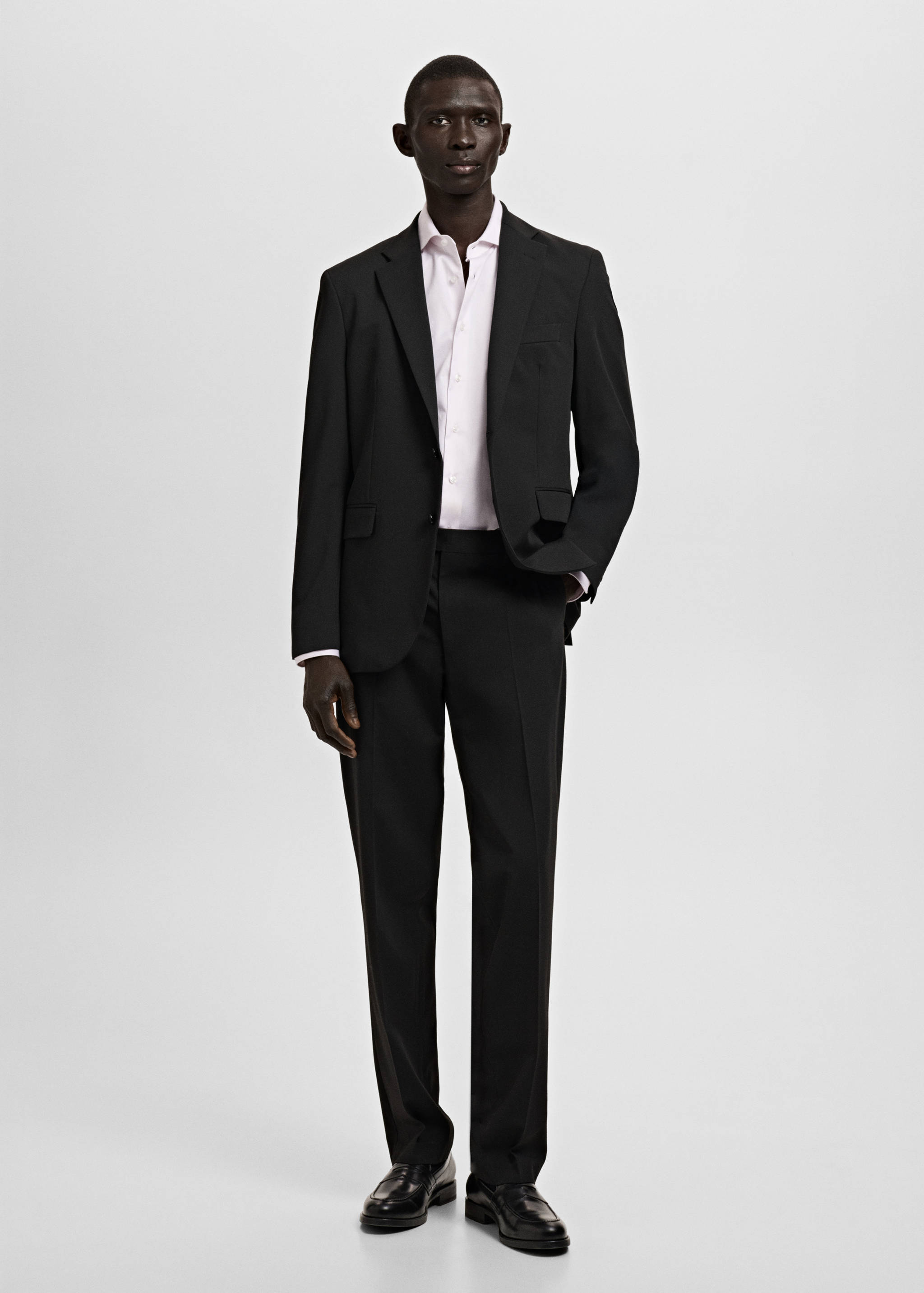 Костюмная рубашка slim fit 100% хлопок - Общий план