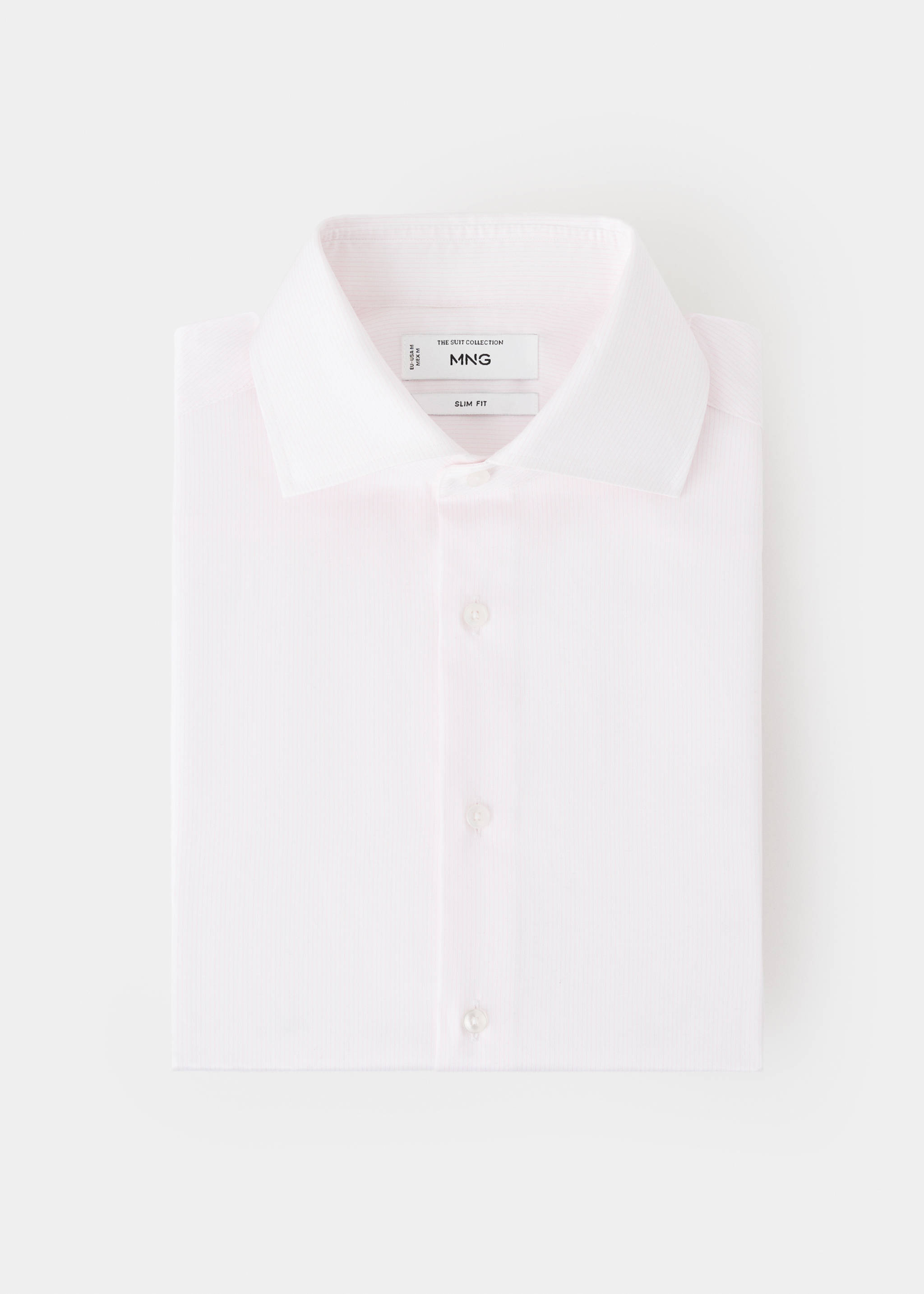 Костюмная рубашка slim fit 100% хлопок - Деталь изделия 9