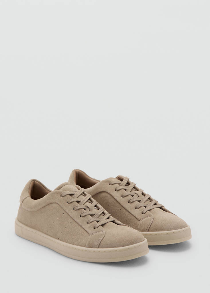 Suede trainers — Sand