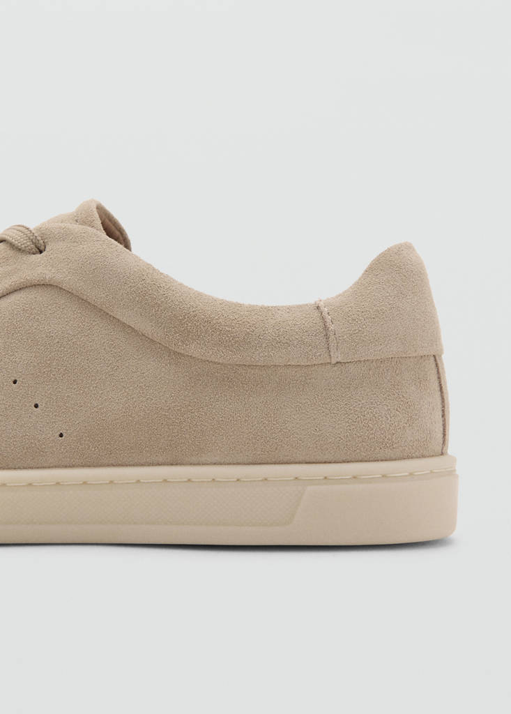 Suede trainers — Sand