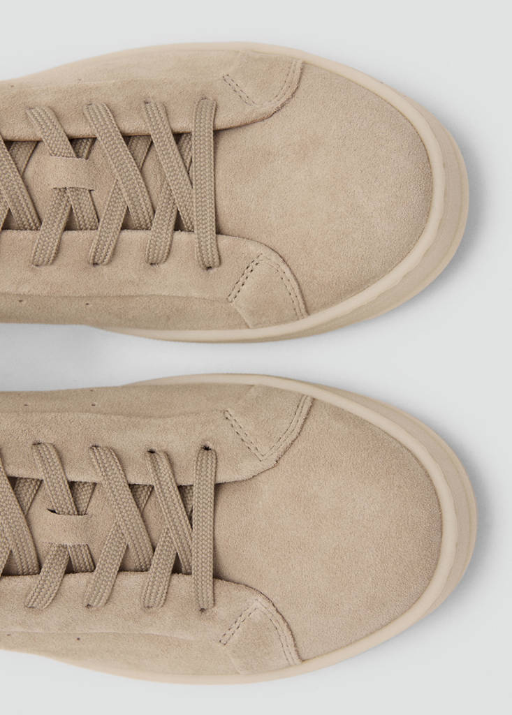 Suede trainers — Sand