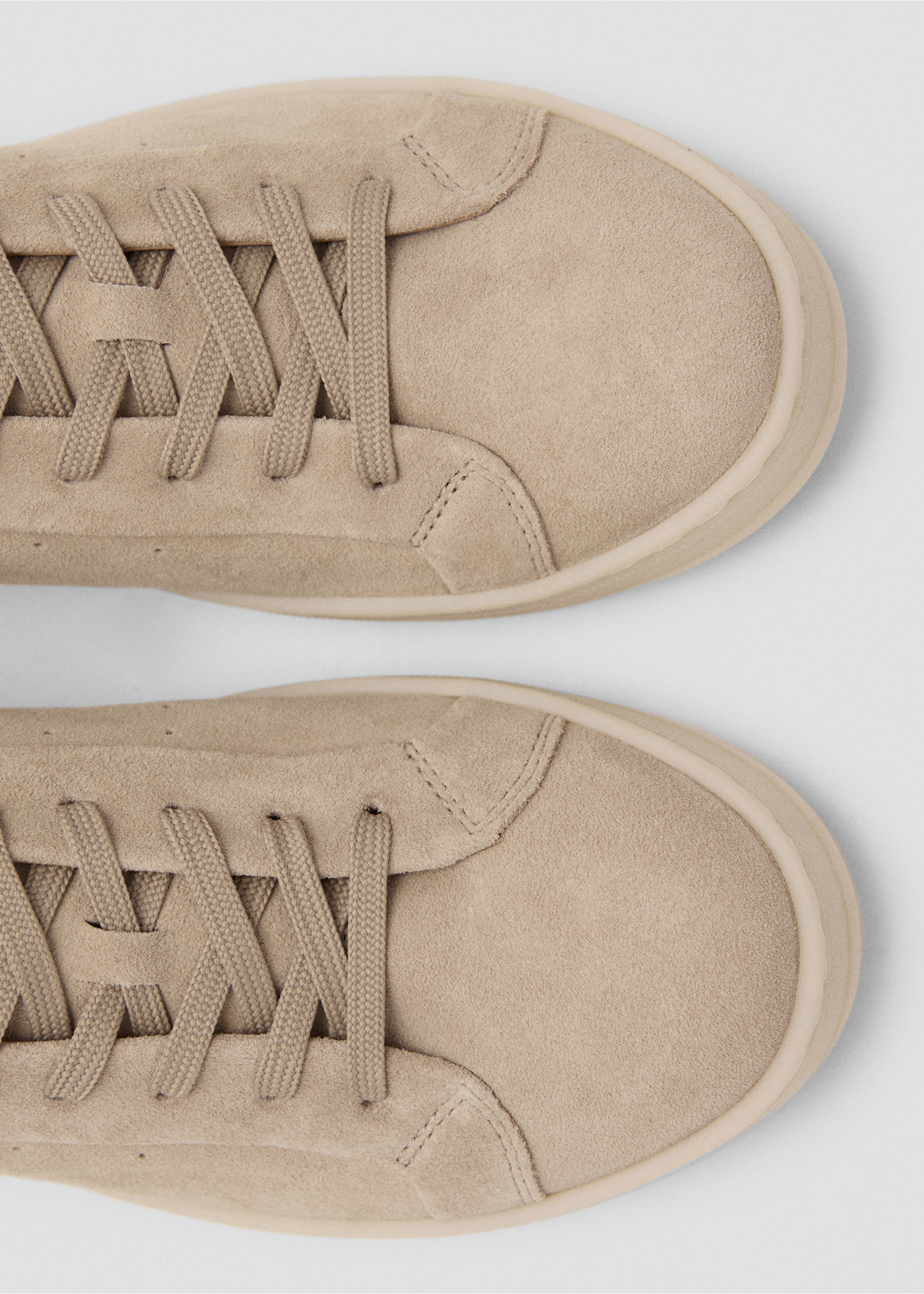 Deportiva piel serraje - Detalle del artículo 2, Arena. Ref: 27041258-00.