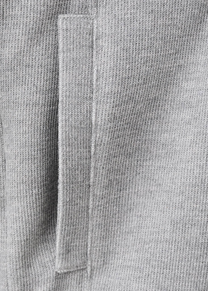 Textured hooded sweatshirt — Light Heather Grey