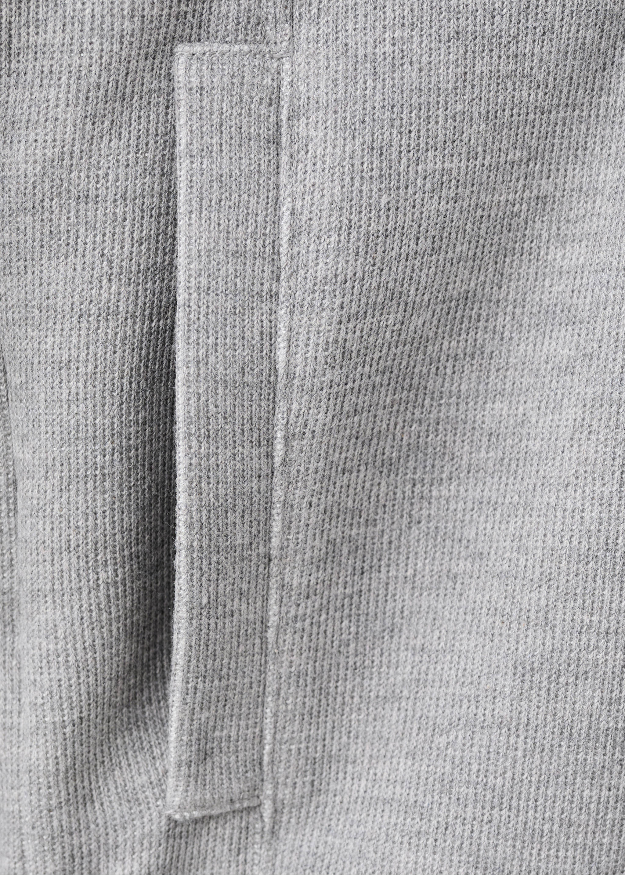 Dessuadora caputxa textura - Detall de l'article 0, Gris clar vigoré. Ref: 27041260-00.