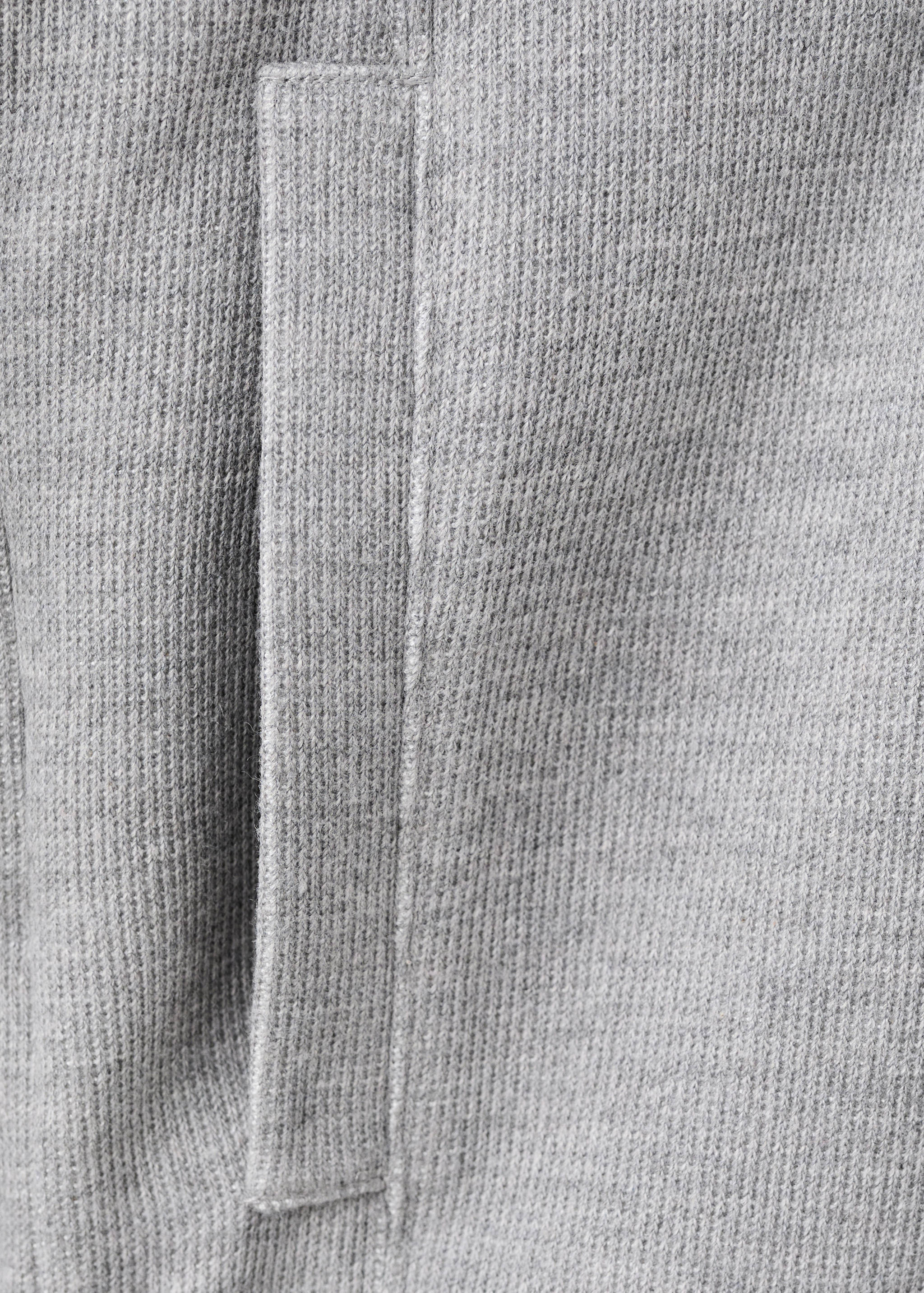 Textured hooded sweatshirt - Details of the article 0