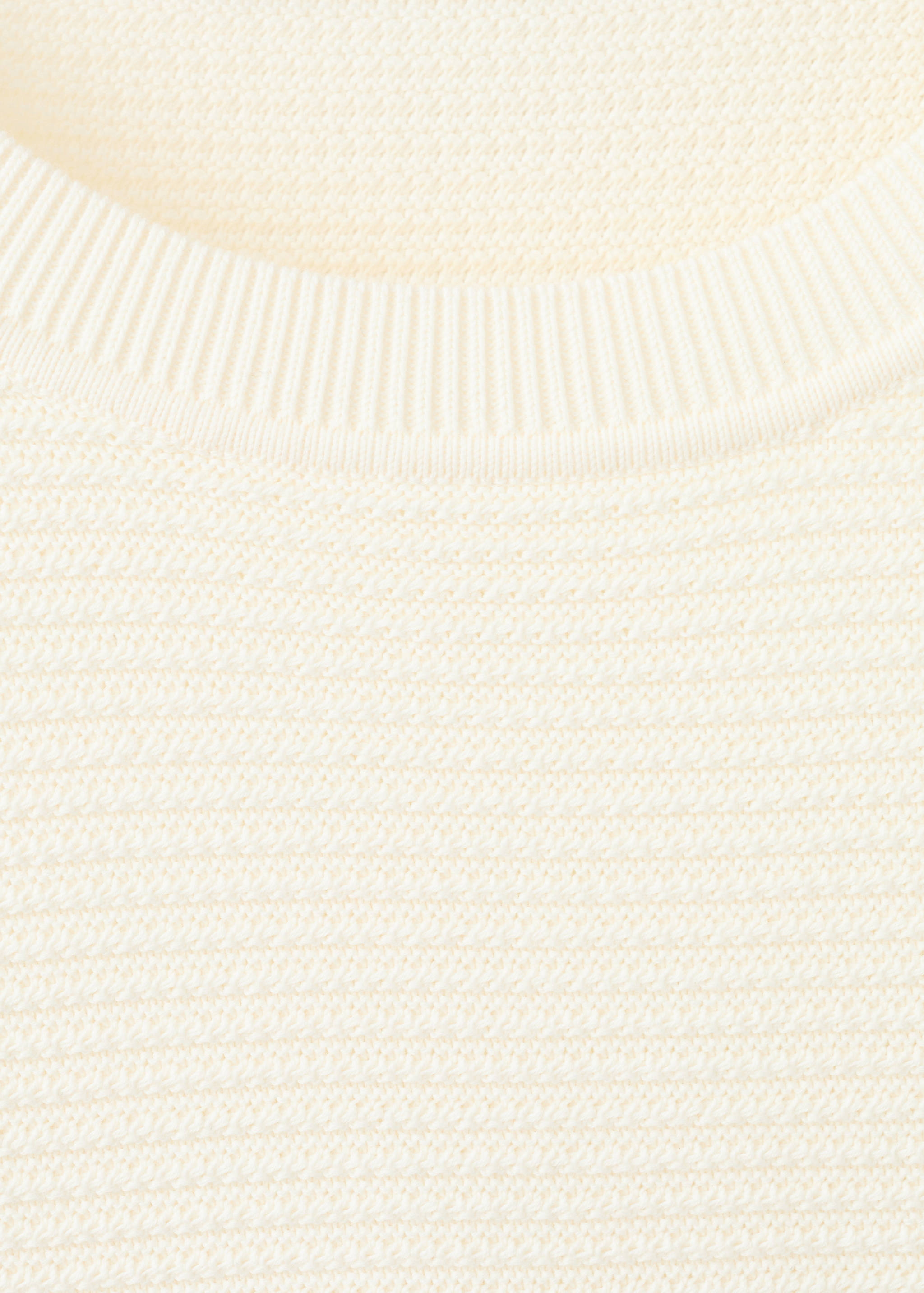 100%纯棉结构针织毛衣 - null