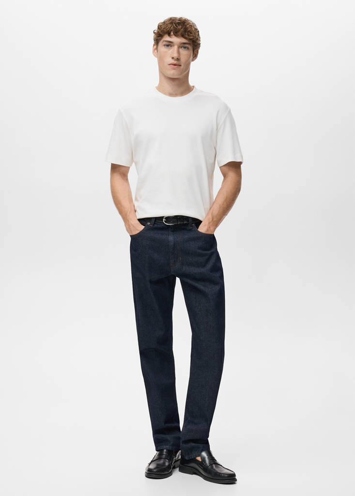 Medium weight regular fit T-shirt — Off White