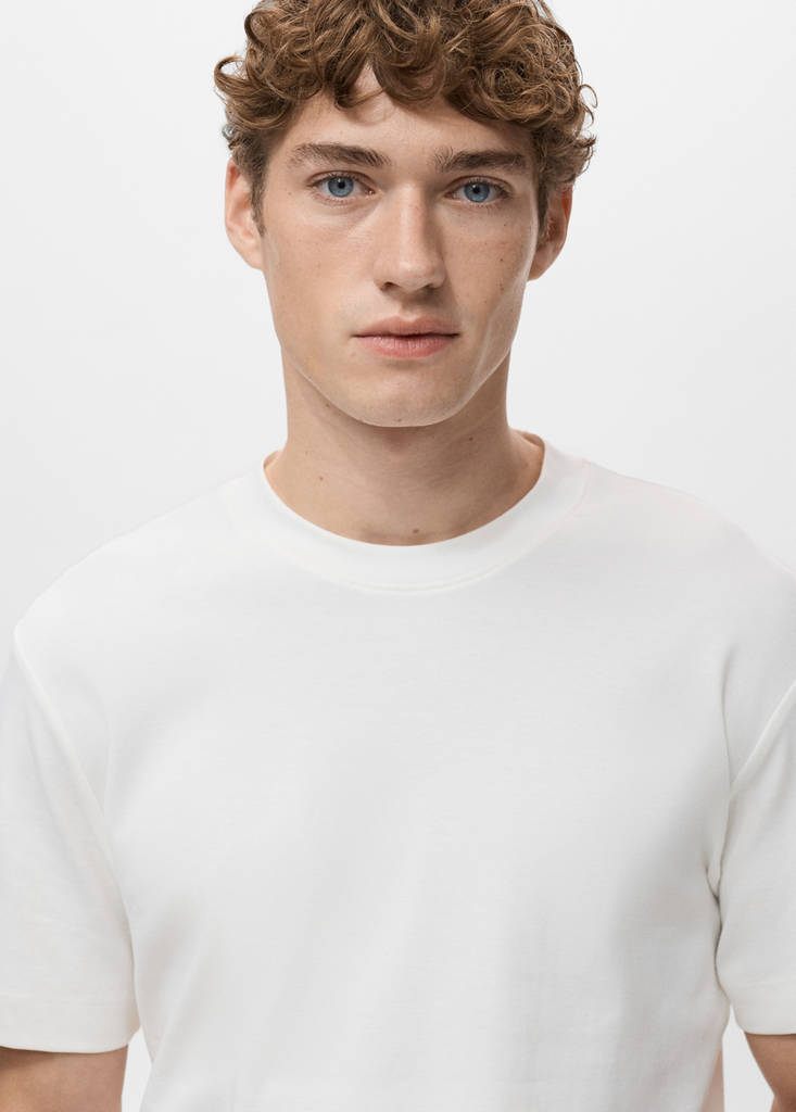Medium weight regular fit T-shirt — Off White