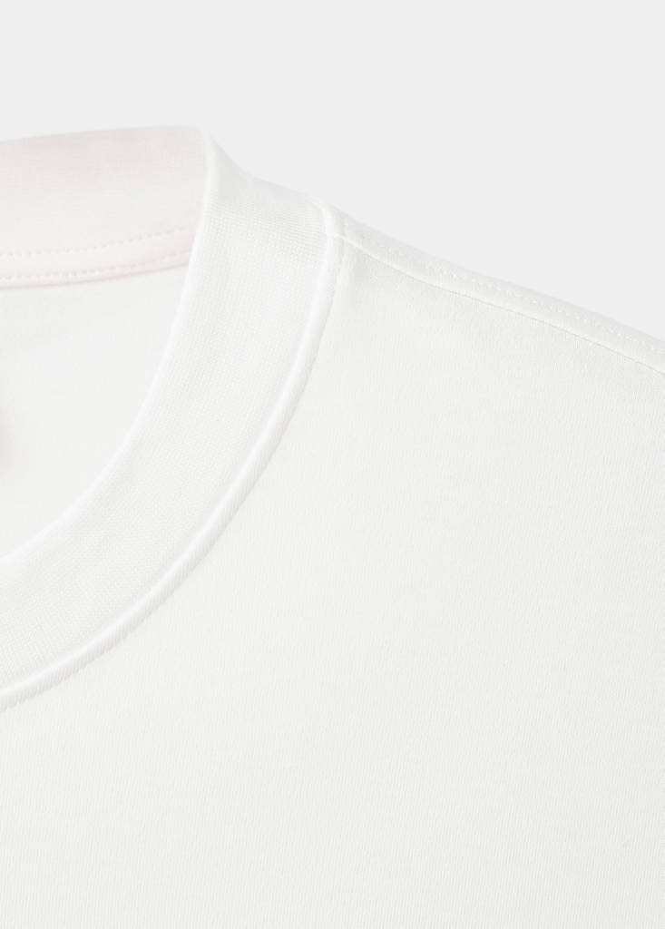 Medium weight regular fit T-shirt — Off White
