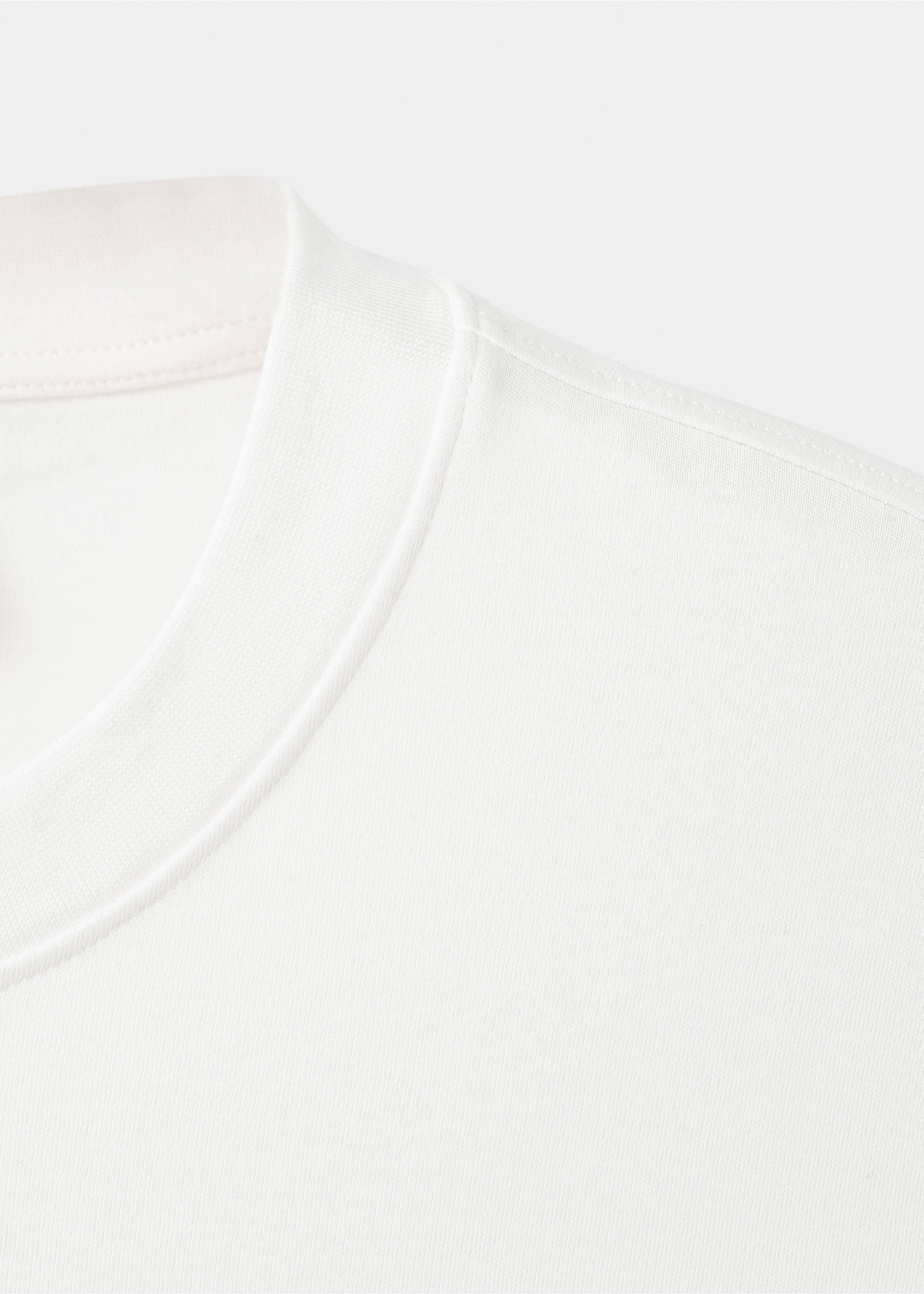 Samarreta medium weight regular fit - Detall de l'article 8, Blanc trencat. Ref: 27041262-00.