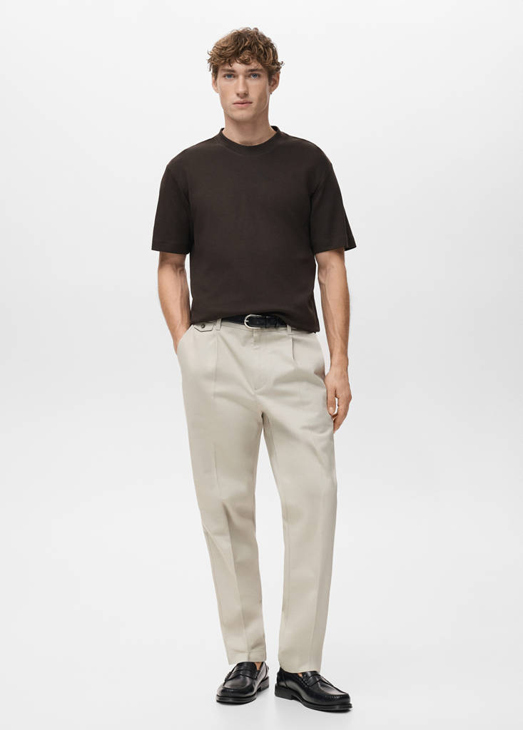 Medium weight regular fit T-shirt — Chocolate