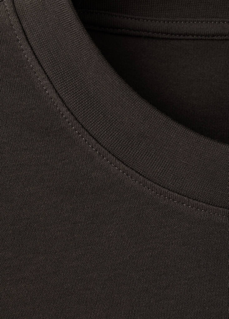 Medium weight regular fit T-shirt — Chocolate