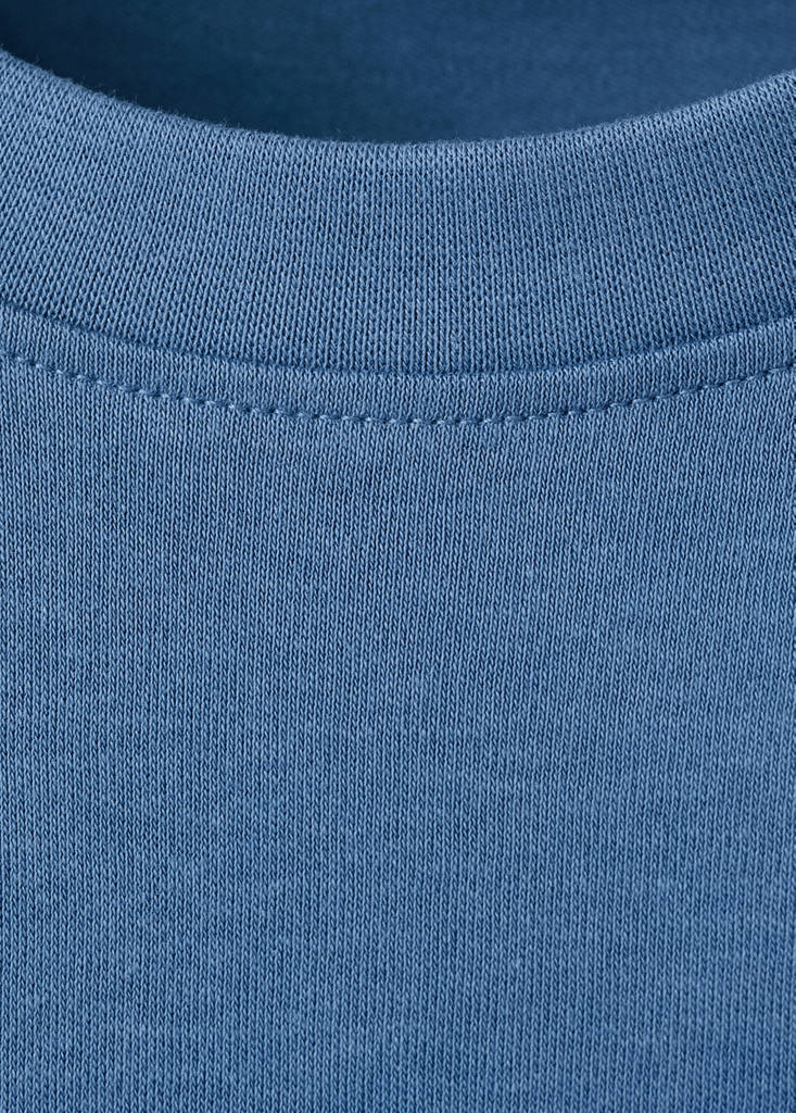 Medium weight regular fit T-shirt — China Blue