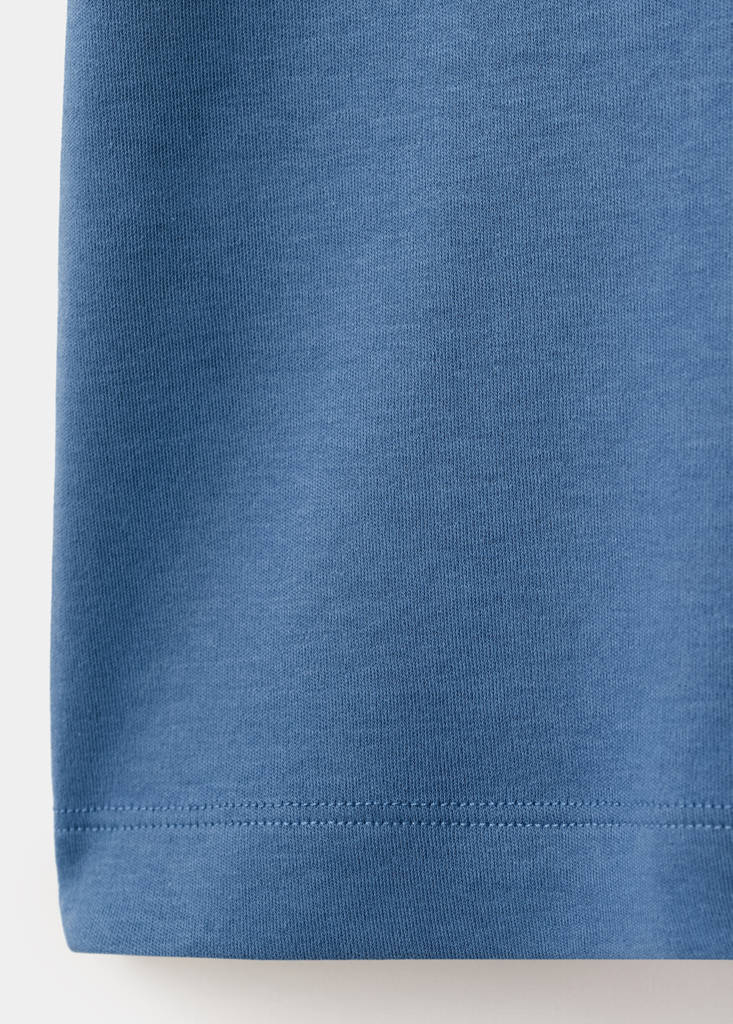 Medium weight regular fit T-shirt — China Blue